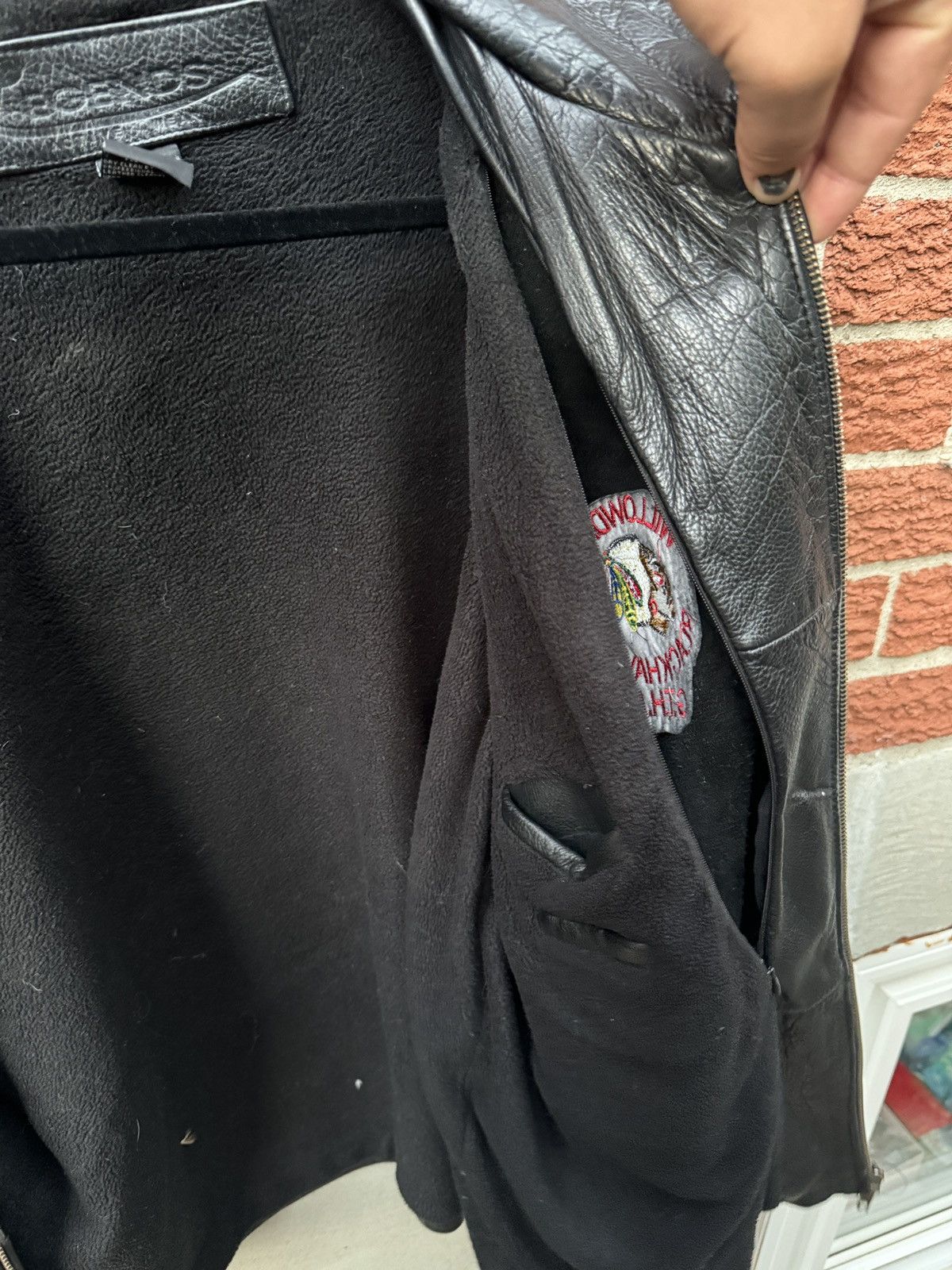 Vintage Vintage Willowdale Blackhawks Chicago Leather 90s Men’s Size US L / EU 52-54 / 3 - 6 Thumbnail
