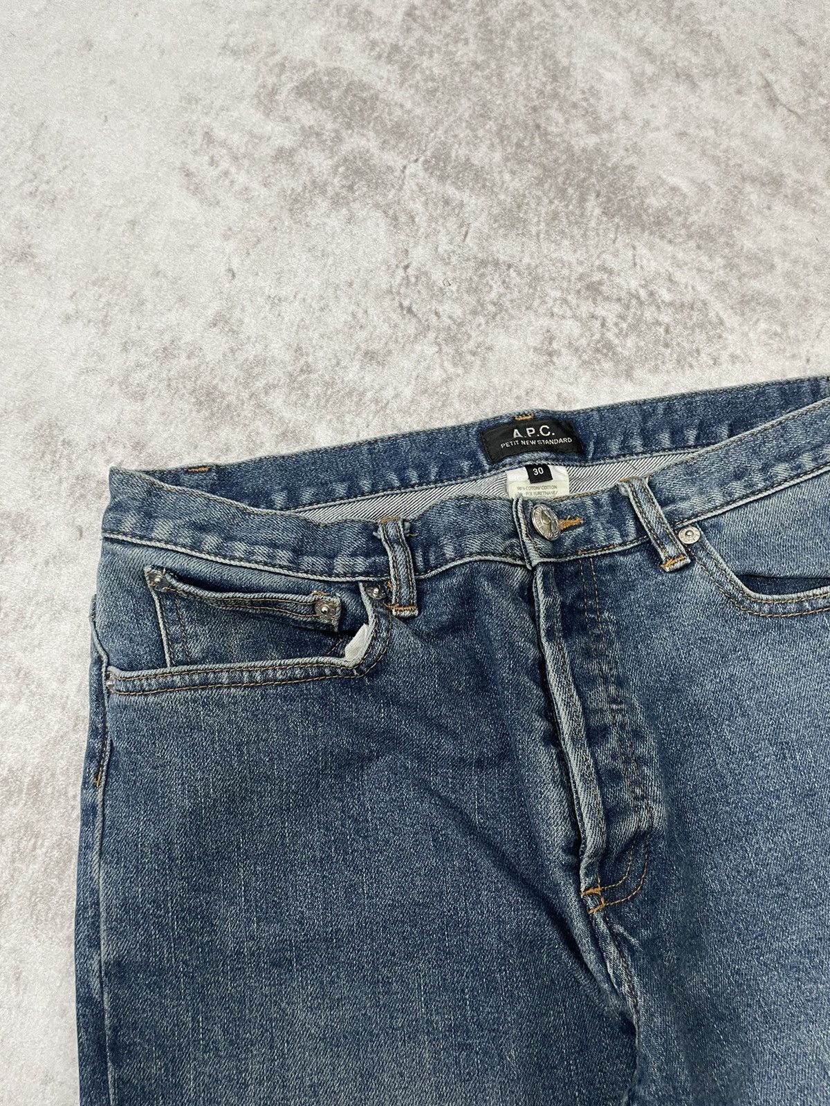 A.P.C. × If Six Was Nine × Le Grande Bleu (L.G.B.) 2000s A.P.C japan buttonfly slim denim Y2k style Size US 30 / EU 46 - 3 Thumbnail