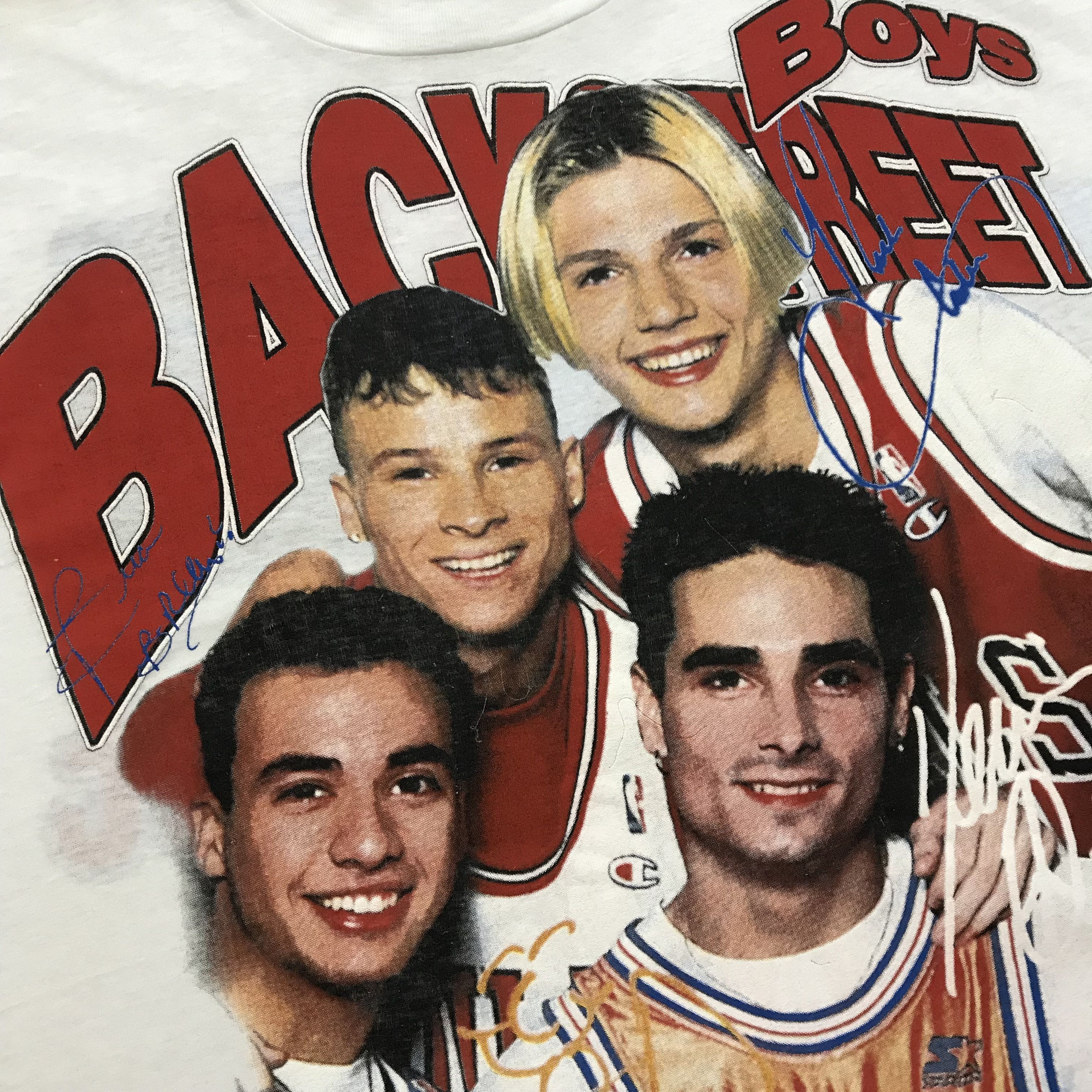 Band Tees BACKSTREET BOYS 1999 Vintage T-Shirt Tee Rare 90s R&B HipHop Size US XL / EU 56 / 4 - 6 Thumbnail