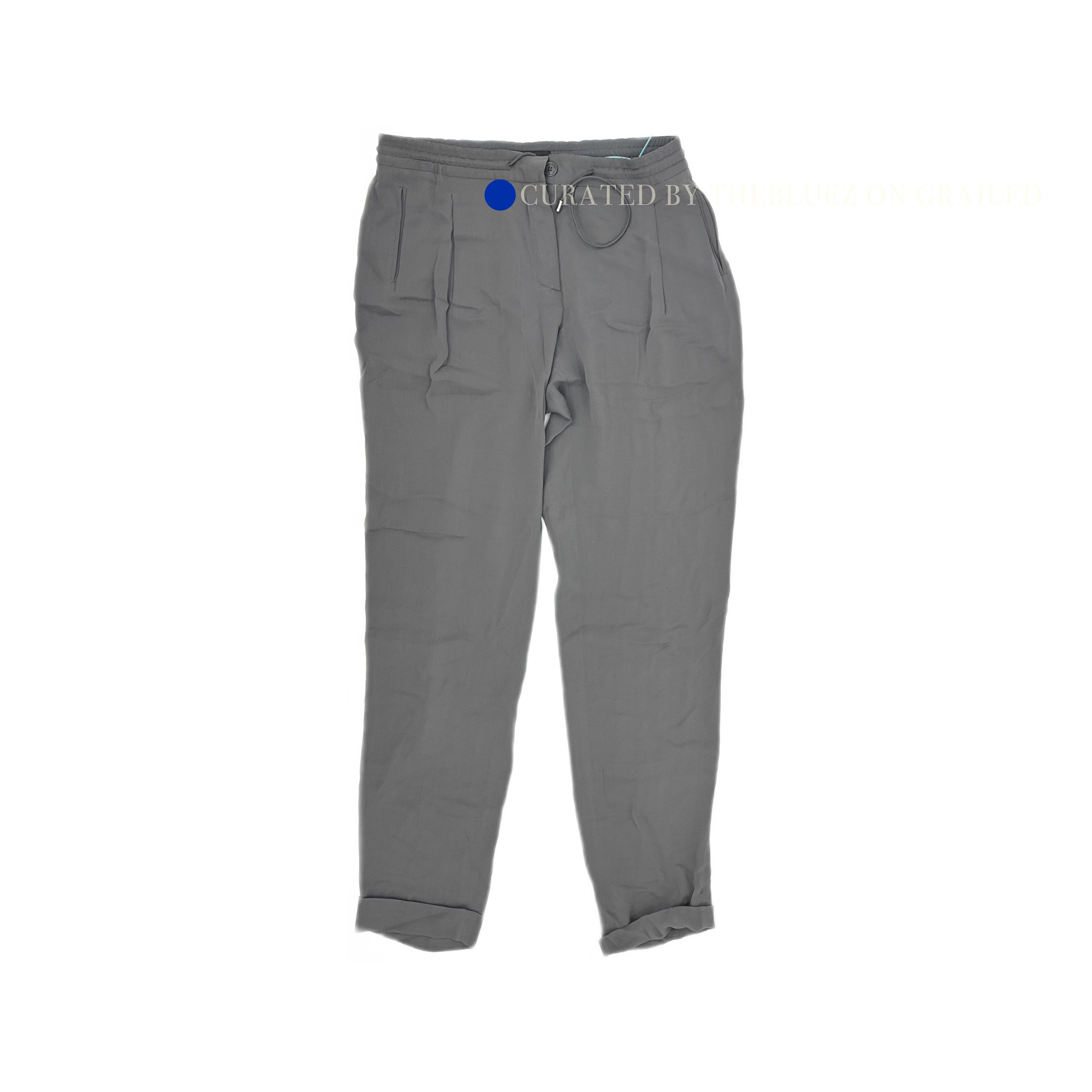 Loro Piana Gray Casual Pants with Drawstring Waist Size 26 Size US 26 / EU 42 - 1 Thumbnail