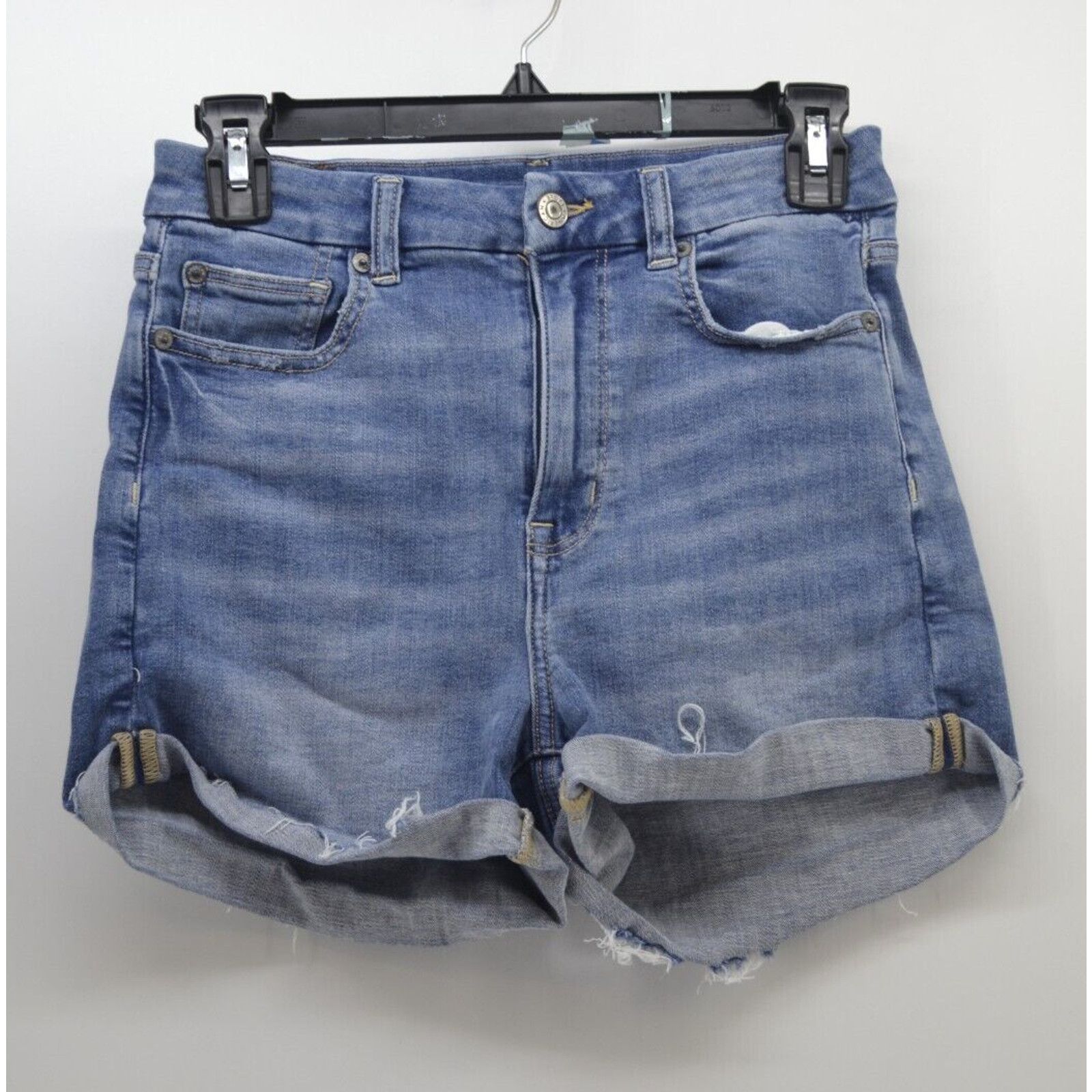 American Eagle Outfitters American Eagle Outtfiters Size 4 Blue Denim Short Cut offs Size 27" / US 4 / IT 40 - 1 Thumbnail