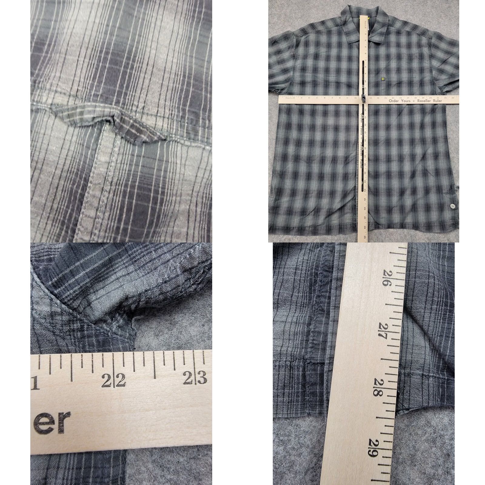 The North Face The North Face Shirt Mens Large Gray Black Plaid A5 Series Outdoor Adventure Size US L / EU 52-54 / 3 - 9 Thumbnail