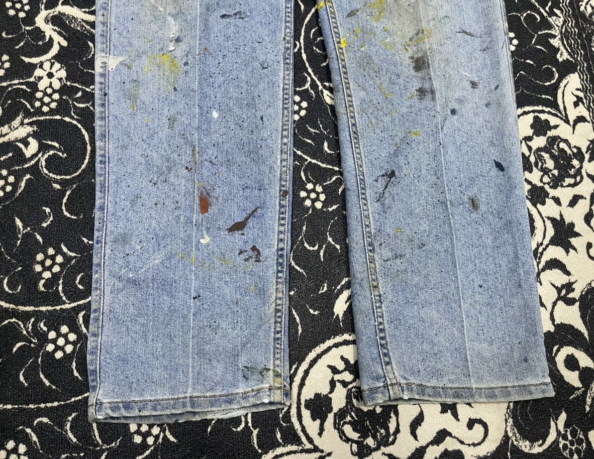 Levi's 90s LEVIS 540 BAGGY JEANS SPLASH PAINT JEANS 34x32 Size US 34 / EU 50 - 4 Thumbnail