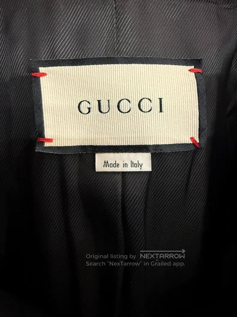 Gucci Gucci Black woollen double-breasted coat Size XS / US 0-2 / IT 36-38 - 5 Thumbnail