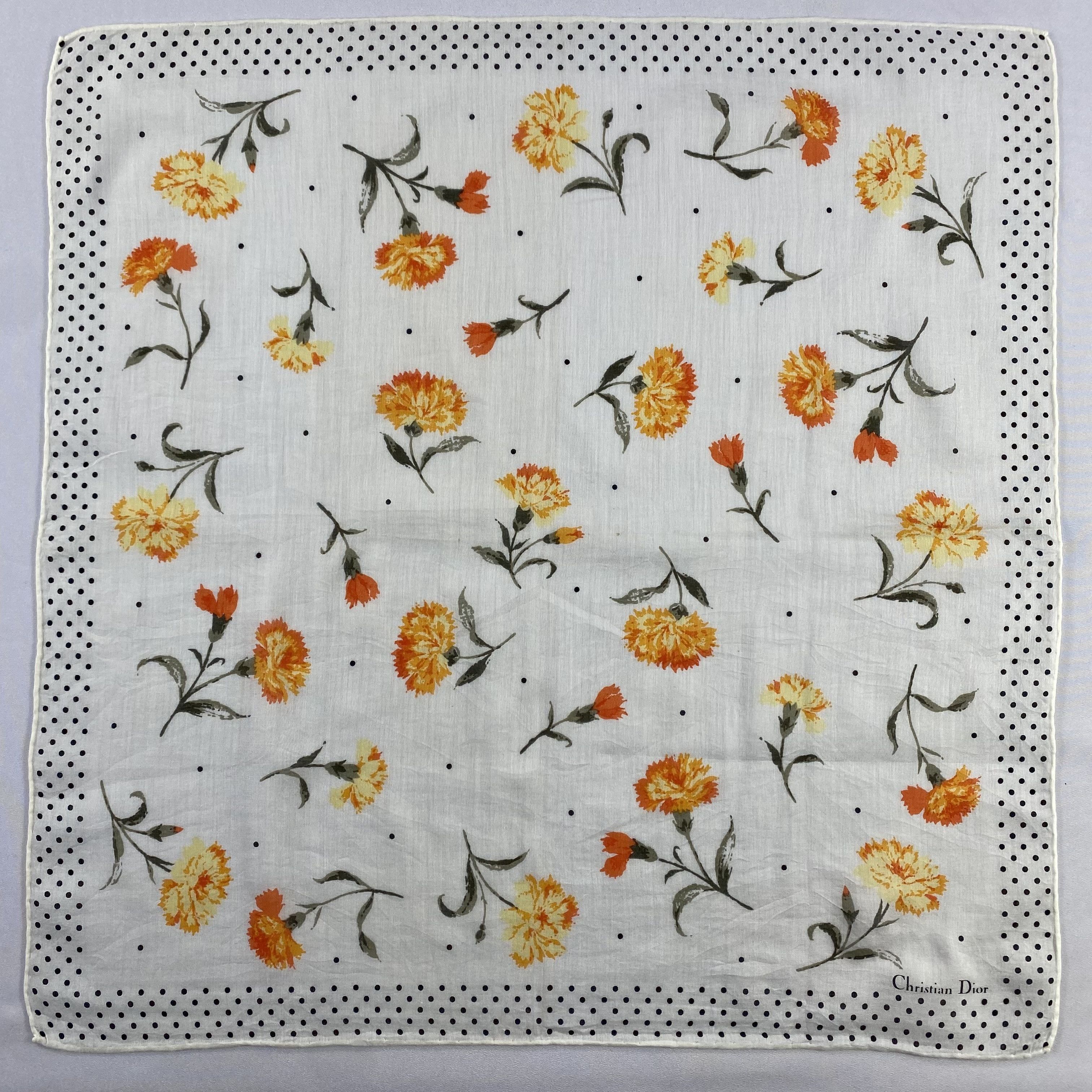 Vintage Christian Dior Neckerchief / Bandana / Handkerchief-P1465 Size ONE SIZE - 1 Thumbnail