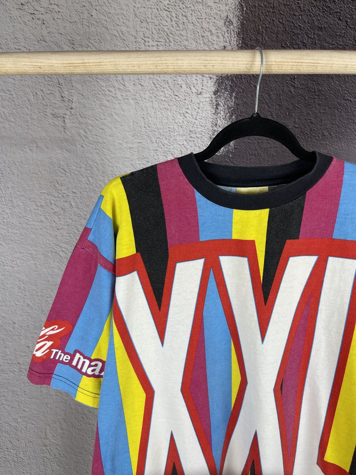 Vintage Coca Cola the Maximum XXL multicoloured vintage tee shirt Size US XL / EU 56 / 4 - 3 Thumbnail