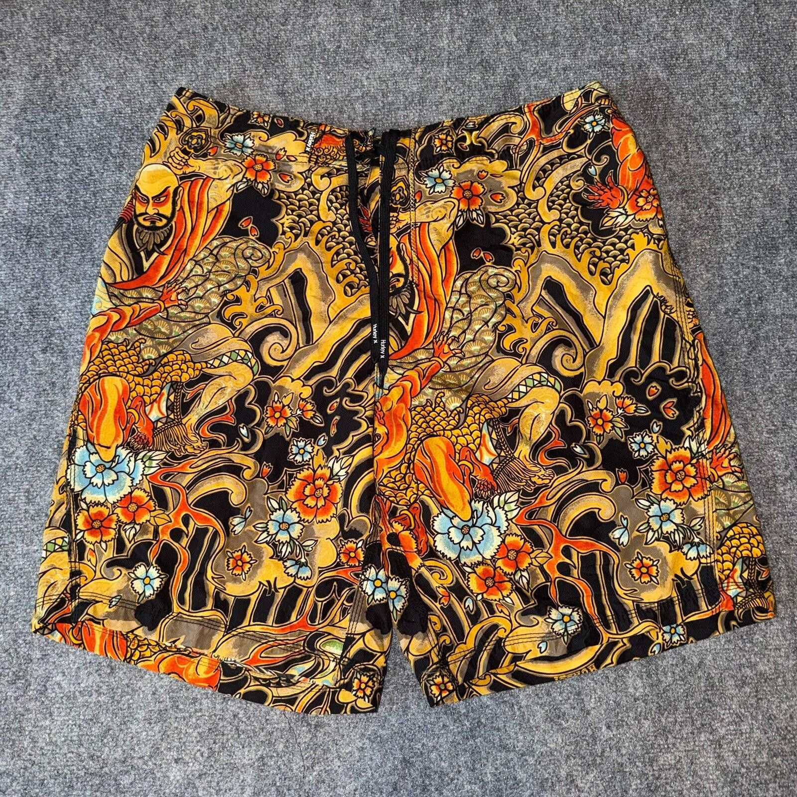 Hurley Hurley Gold Samurai Surf Board Shorts Mens XL Vtg y2k 90s Size US 36 / EU 52 - 1 Thumbnail