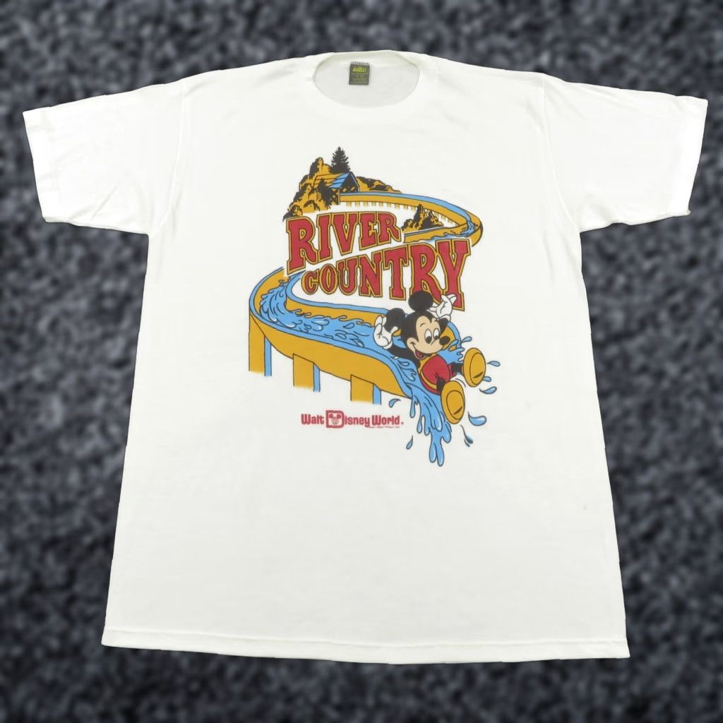 Disney VINTAGE Disney Shirt Mens XL 80s Made in USA 50/50 Single Stitch River Country T Size US XL / EU 56 / 4 - 1 Thumbnail