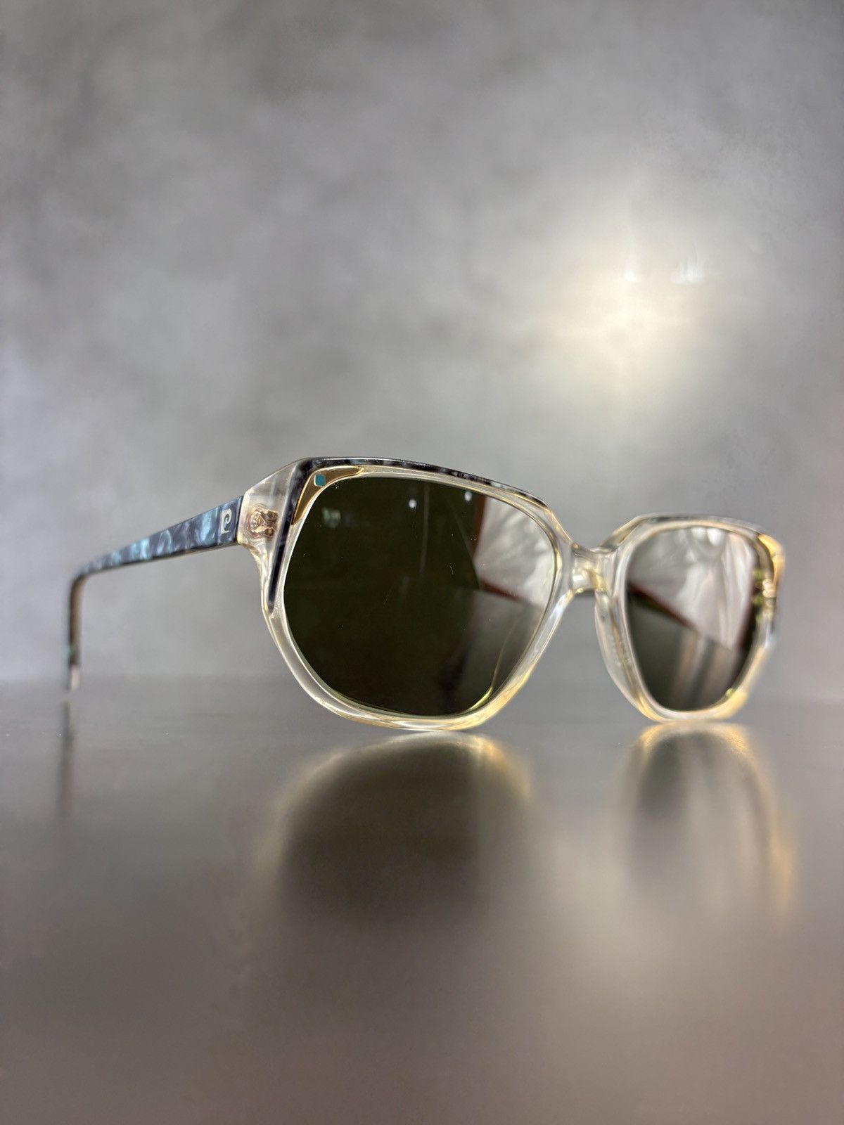 Pierre Cardin × Vintage 1980s Pierre Cardin Sunglasses Marble Wayfarer Angular Geome Size ONE SIZE - 1 Thumbnail