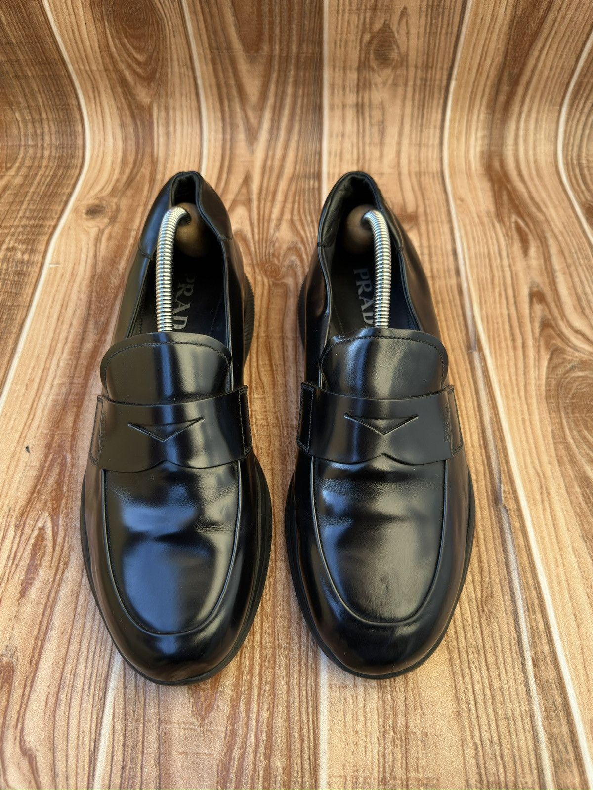Prada Prada Americas Cup Spazzolato Leather Penny Loafer Size US 7 / EU 40 - 14 Thumbnail
