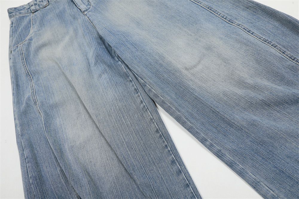 Japanese Brand × Jean Men's hiphop vintage washed deconstructed scimitar jeans Size US 32 / EU 48 - 5 Thumbnail