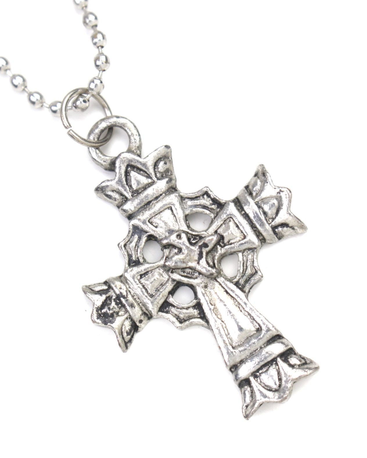 Vintage 2000S JAPANESE MADE FORGED FAITH CROSS NECKLACE Size ONE SIZE - 3 Thumbnail