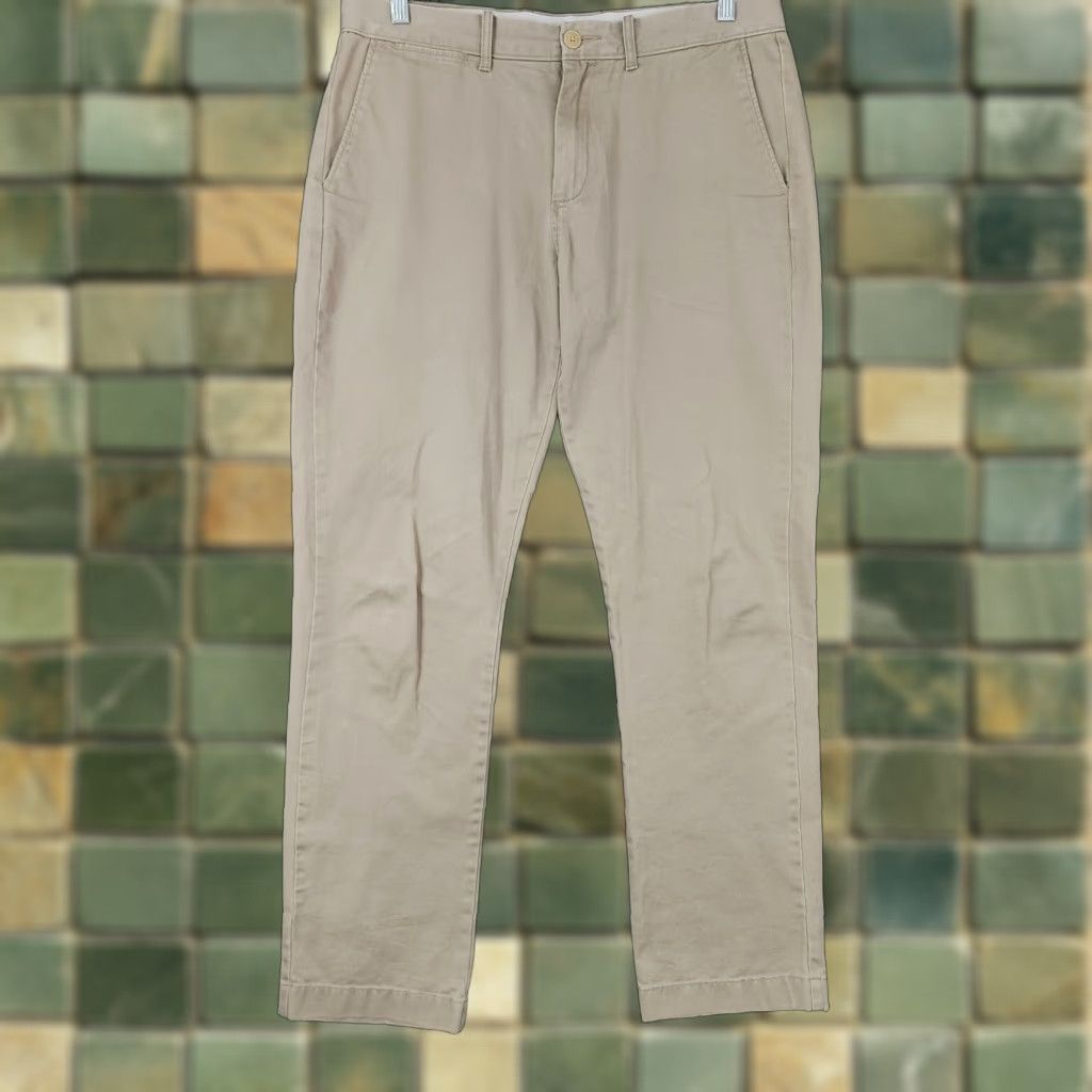 J.Crew J.CREW Chino Pants Mens Straight Size 34x31 Beige Size US 34 / EU 50 - 1 Thumbnail