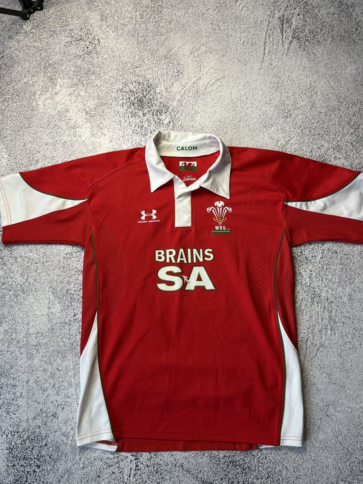 Under Armour Wales Rugby Shirt Under Armour Home Top 2008/09 Jersey Men's Size US L / EU 52-54 / 3 - 3 Thumbnail