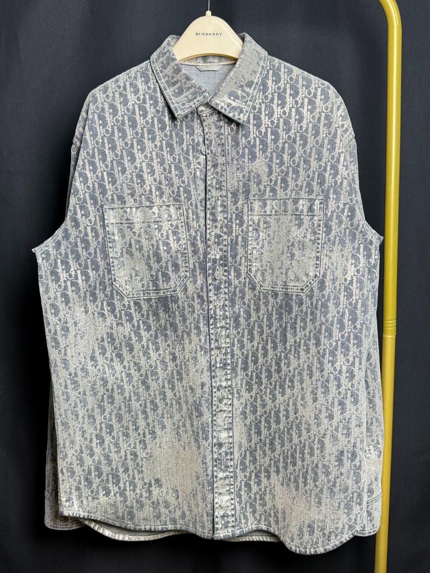 Dior Dior Oversized Flashy Denim Shirt Size US L / EU 52-54 / 3 - 1 Thumbnail