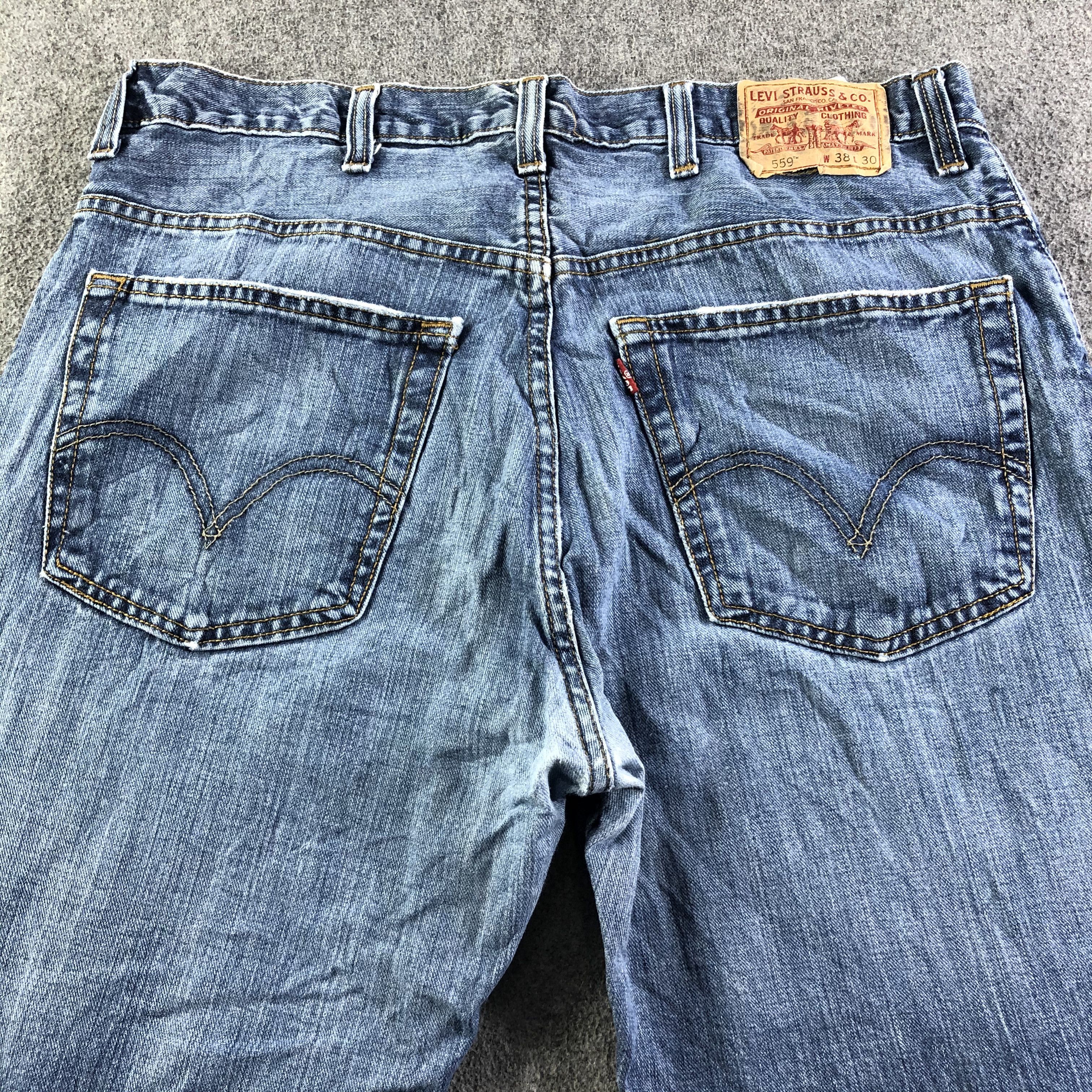 Levi's Vintage Blue Wash Levis 559 Jeans-J3206 Size US 38 / EU 54 - 4 Thumbnail