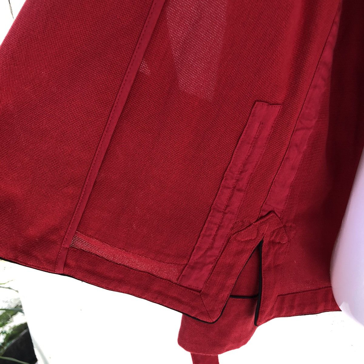 Takahiromiyashita The Soloist. SS17 TheSoloist Red Kimono Jacket with Cut-Out Sleeves Size US S / EU 44-46 / 1 - 22 Thumbnail