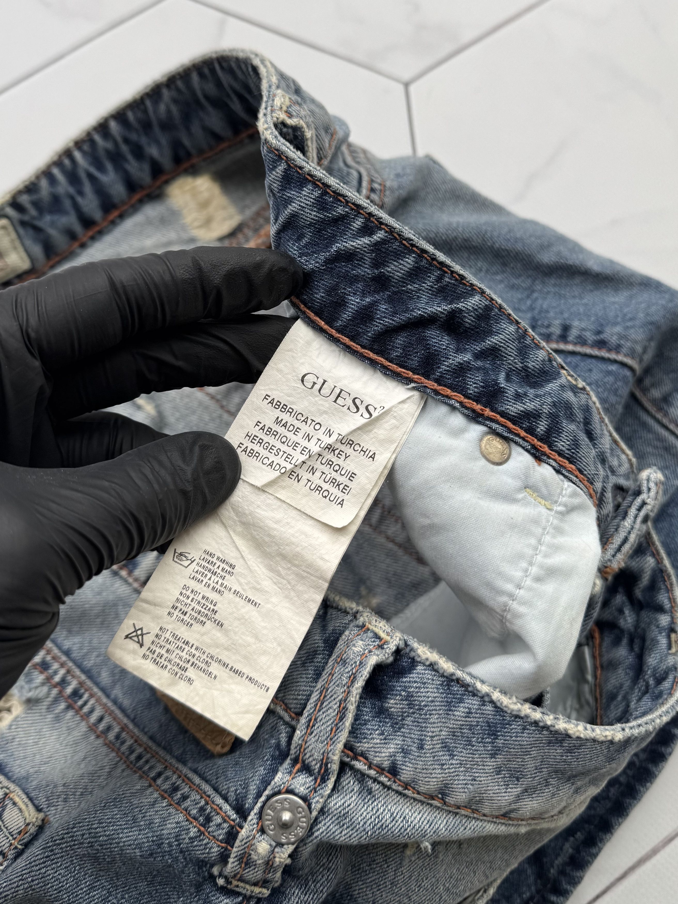 Guess Guess Vintage Mini Skirt (B198) Size 29" - 5 Thumbnail