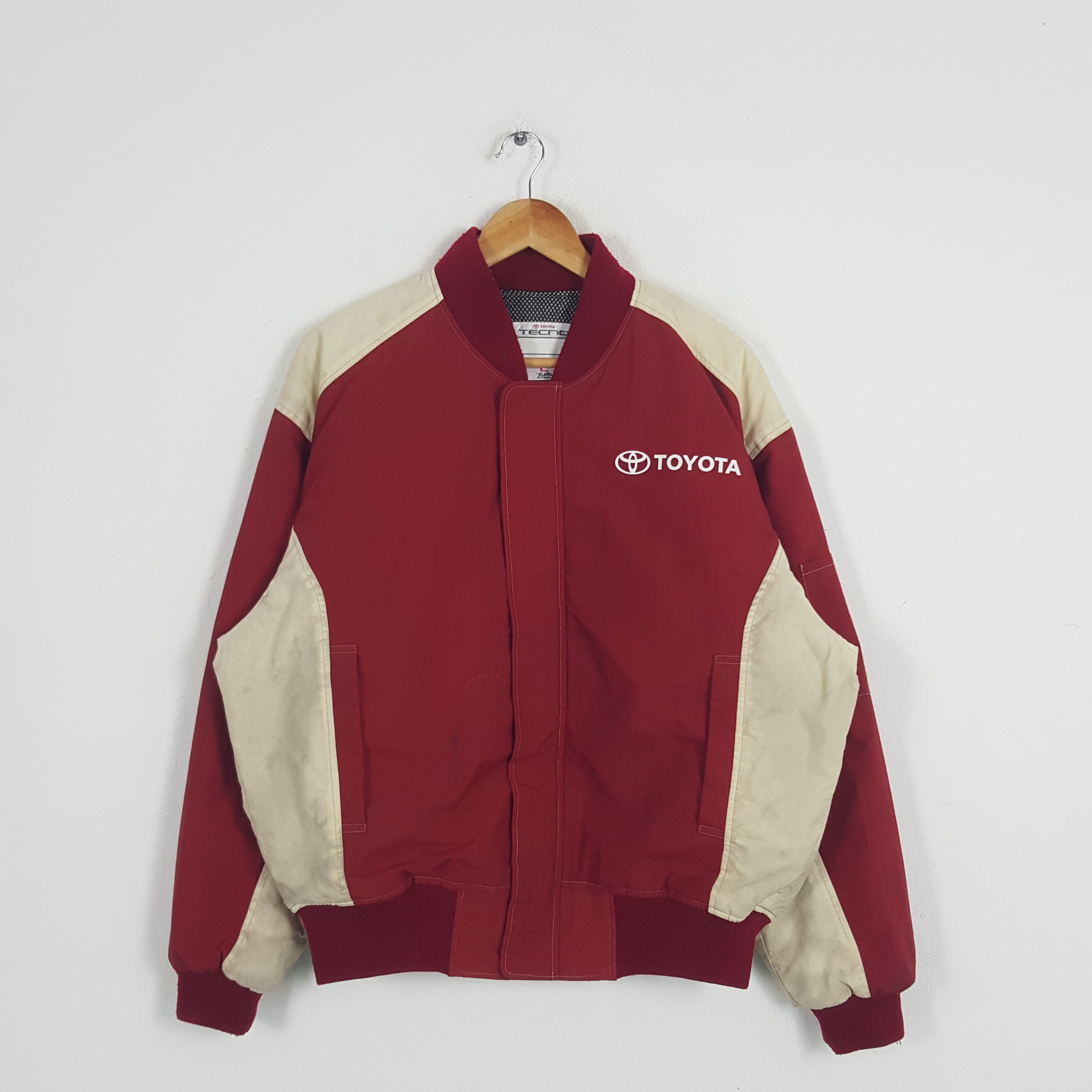Japanese Brand × Vintage Vintage Toyota Techno Japanese Racing Team Bombers Jacket Size US XXL / EU 58 / 5 - 3 Thumbnail