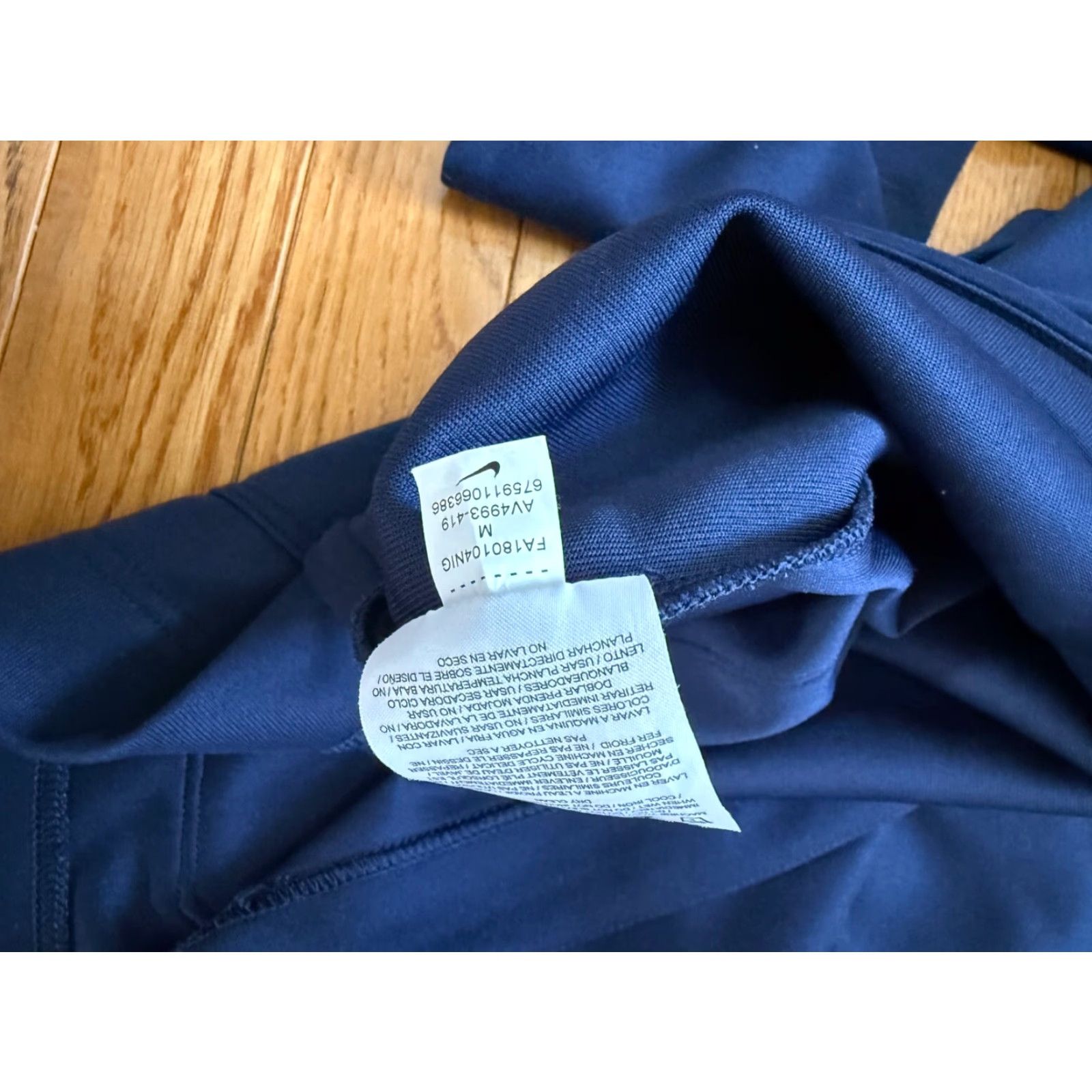 Nike Nike Sweatshirt Mens M Navy Blue NBA Warm Up Center Swoosh AV4993-419 EUC Size US M / EU 48-50 / 2 - 4 Thumbnail
