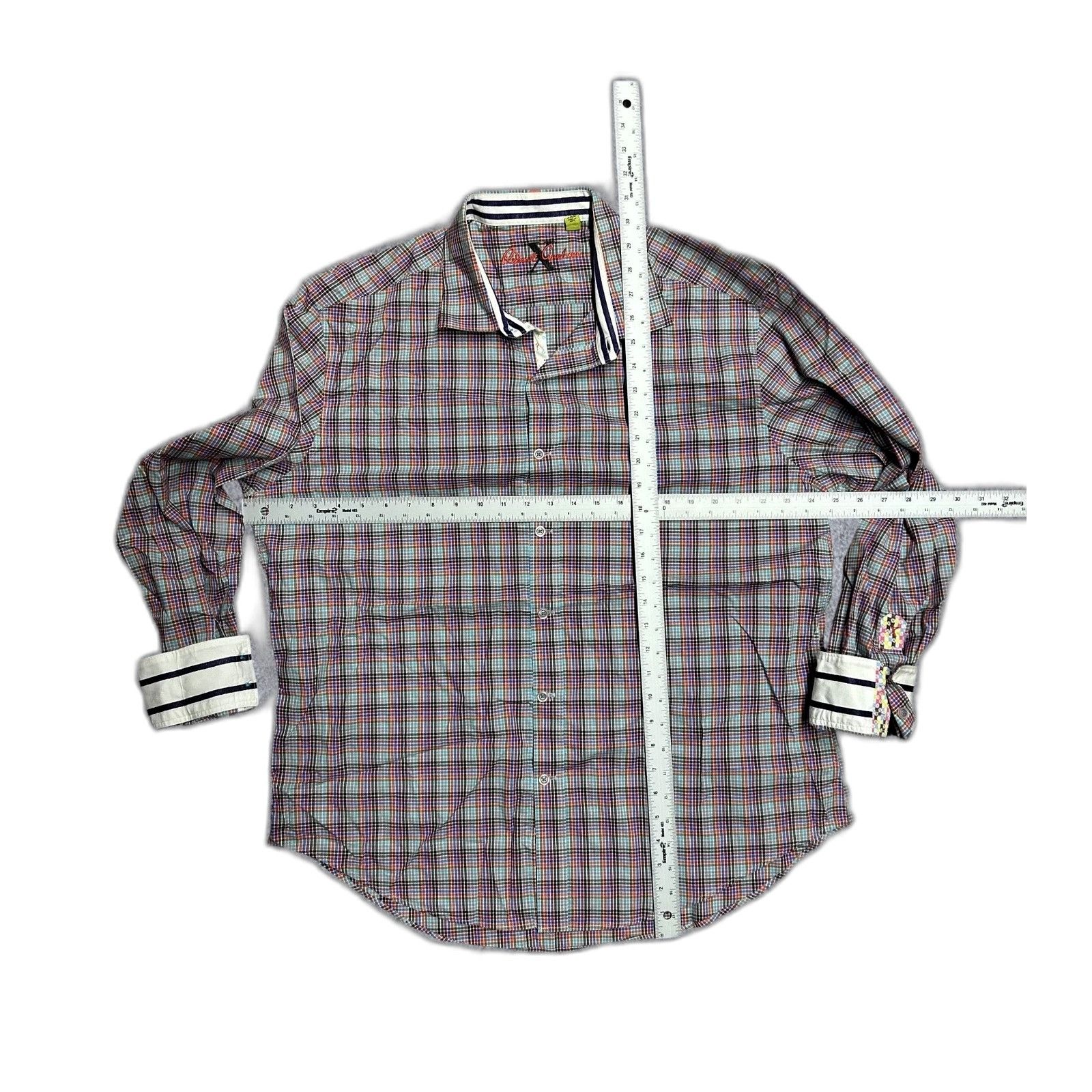 Robert Graham Robert Graham X Button Up Shirt Long Sleeve Flip Cuffs Mens Size US XXL / EU 58 / 5 - 4 Thumbnail