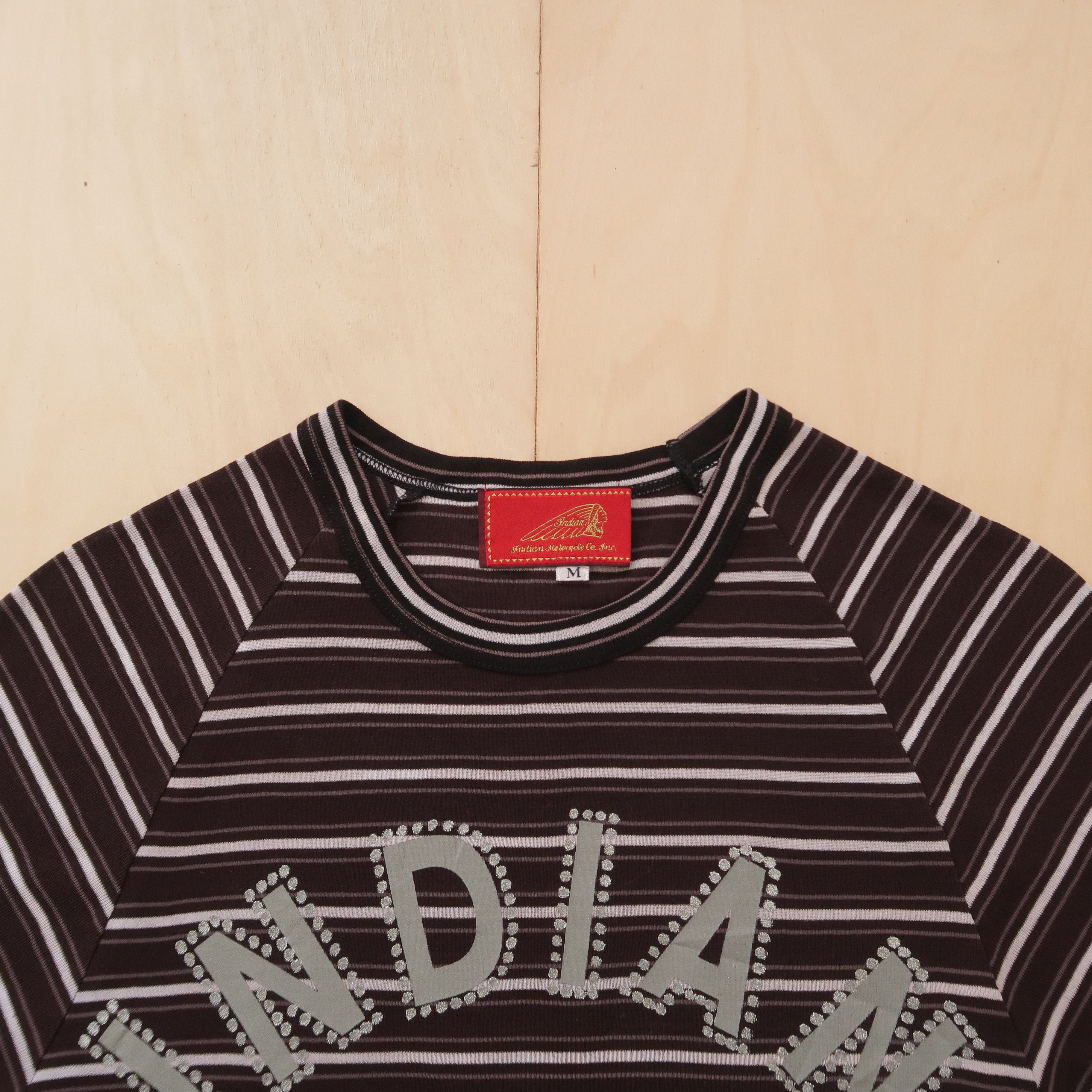 Japanese Brand 2000s Indian Motorcycle Big Logo Studded Design Size US XS / EU 42 / 0 - 3 Thumbnail