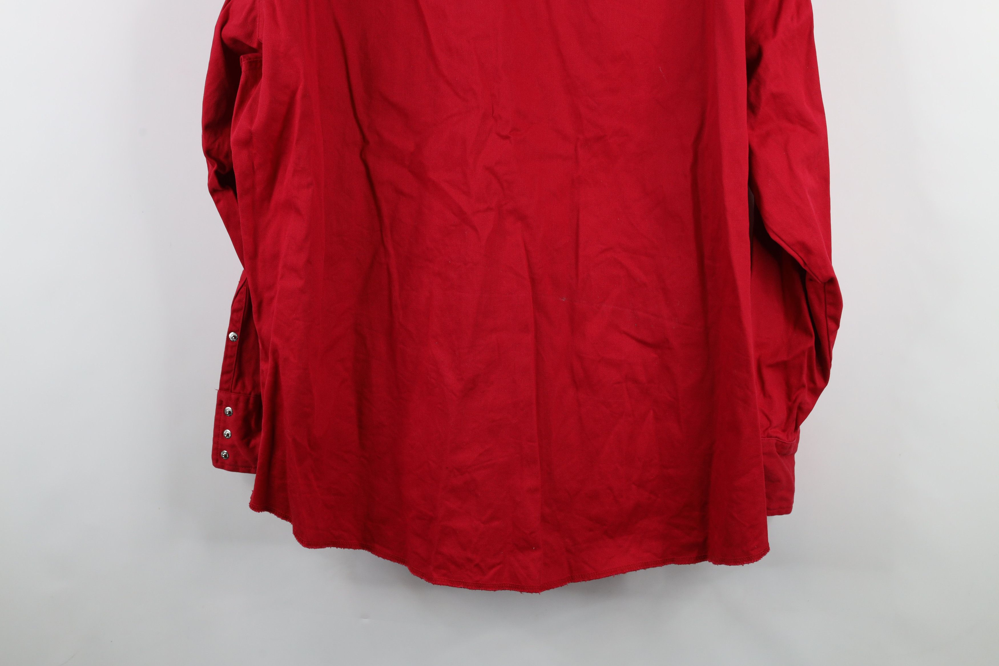 Vintage × Wrangler Vintage 90s Wrangler Heavyweight Western Cowboy Button Shirt Size US XXL / EU 58 / 5 - 14 Thumbnail