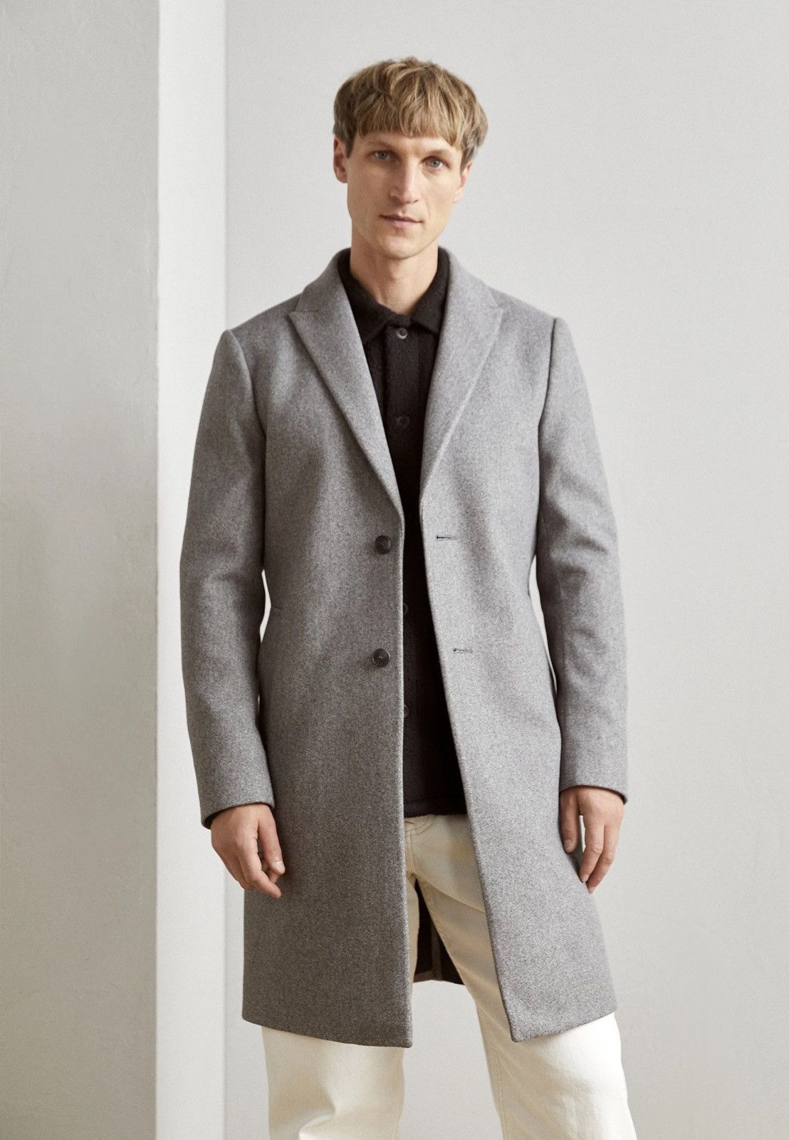 Other !DS! AW23 Isaac Dewhirst Gray Wool Coat Size US M / EU 48-50 / 2 - 1 Thumbnail