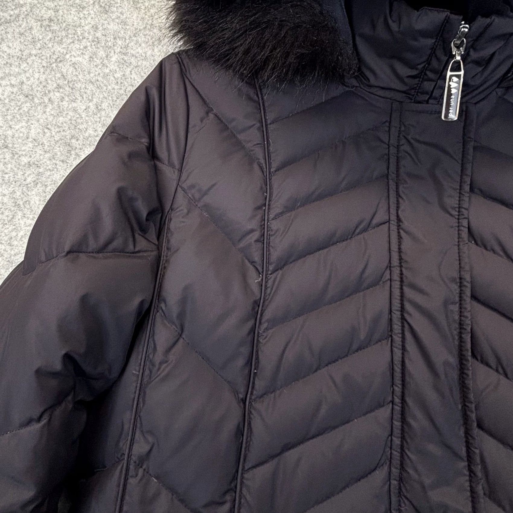 Vintage Per Una Aubergine Purple Medium-Length Hooded Padded Coat - Mid-Length Size M / US 6-8 / IT 42-44 - 3 Thumbnail