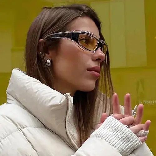 Electric Visual × Vintage Y2K Trend Sunglasses Unisex Size ONE SIZE - 1 Thumbnail