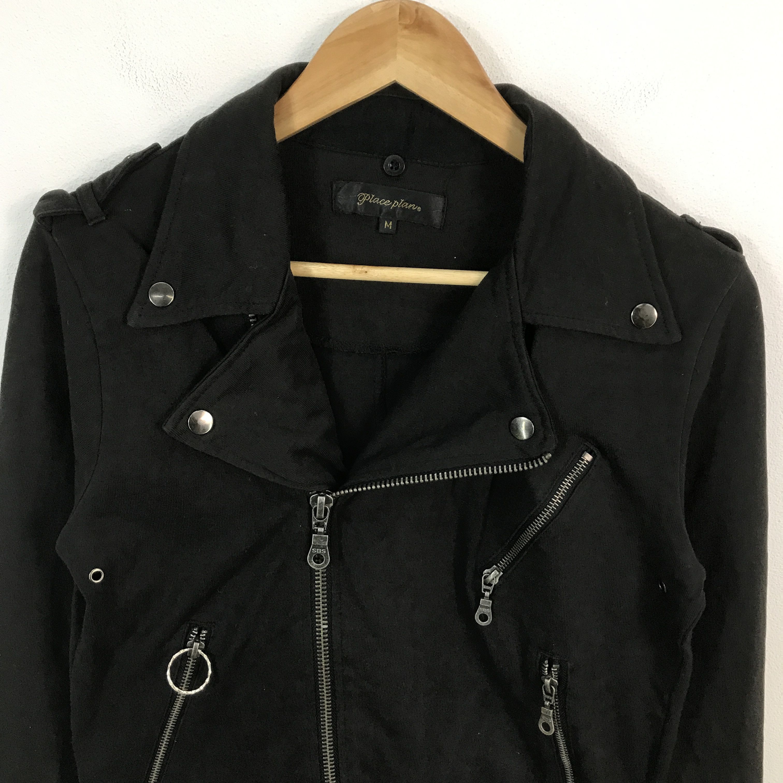 Japanese Brand place piano Japan Black punk Bono design jacket Size US M / EU 48-50 / 2 - 3 Thumbnail