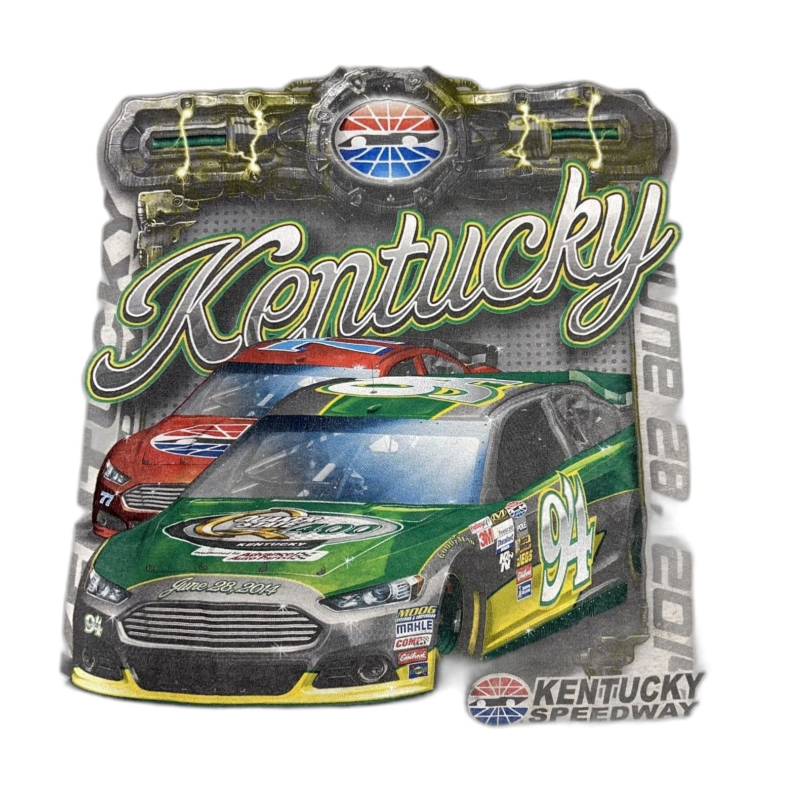 Chase Authentics Kentucky Speedway NASCAR Shirt Graphic Quaker State 400 Shir Size US XL / EU 56 / 4 - 3 Thumbnail