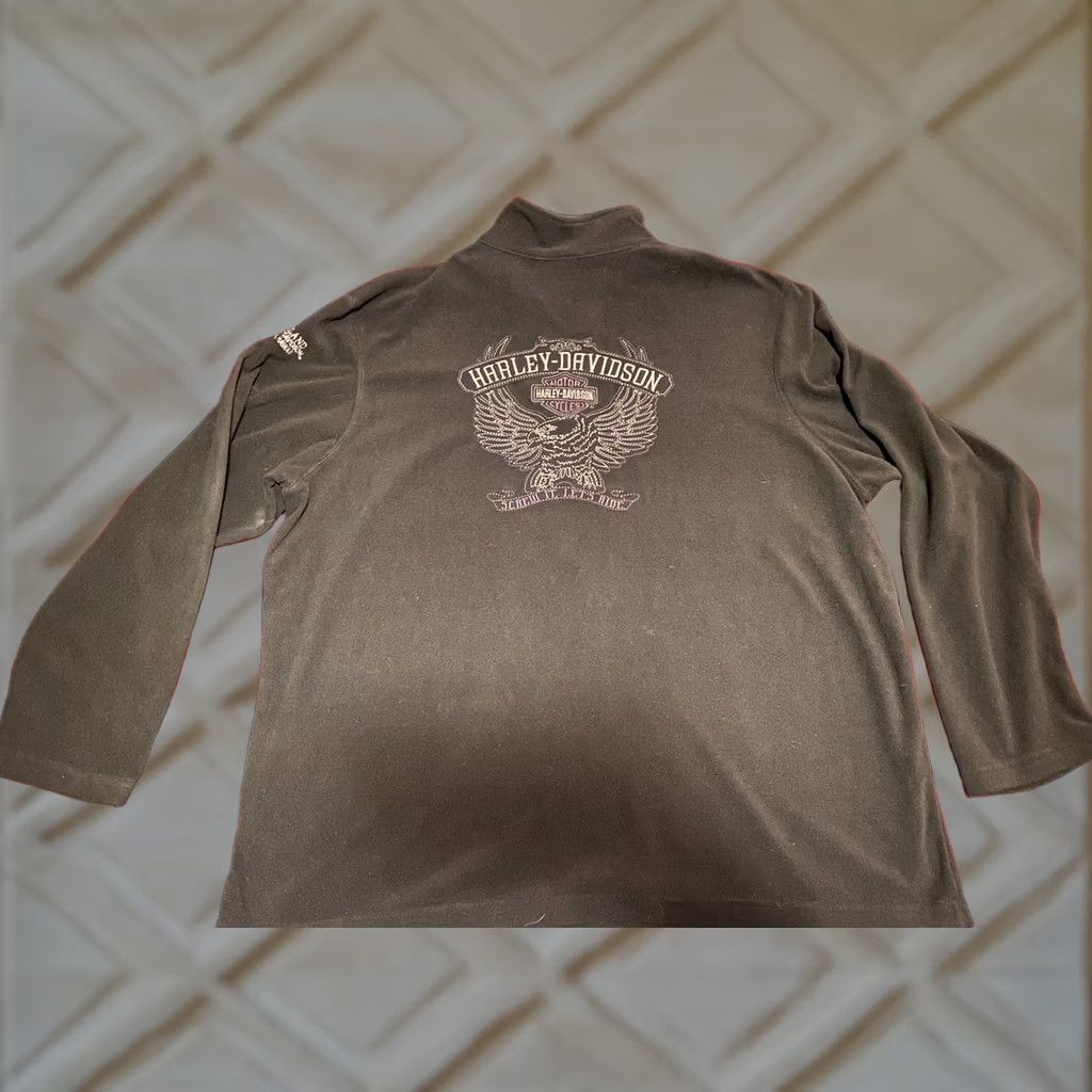 Harley Davidson Harley-Davidson Fleece Long Sleeve Shirt Men 2XL Black Rare Big Island Kona Hawaii Size US XXL / EU 58 / 5 - 1 Thumbnail