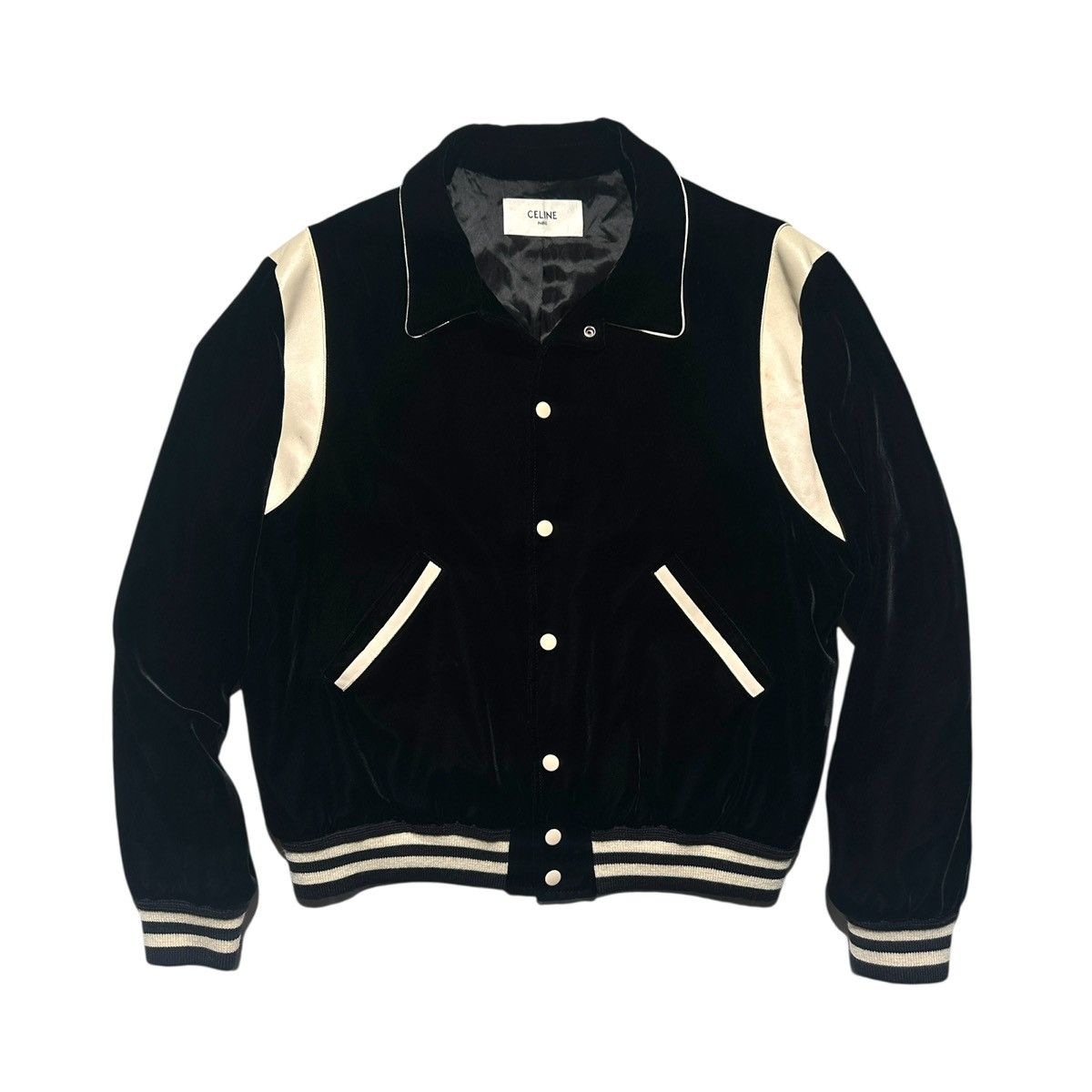 Celine $2,400 Velvet teddy bomber jacket Size US L / EU 52-54 / 3 - 1 Thumbnail