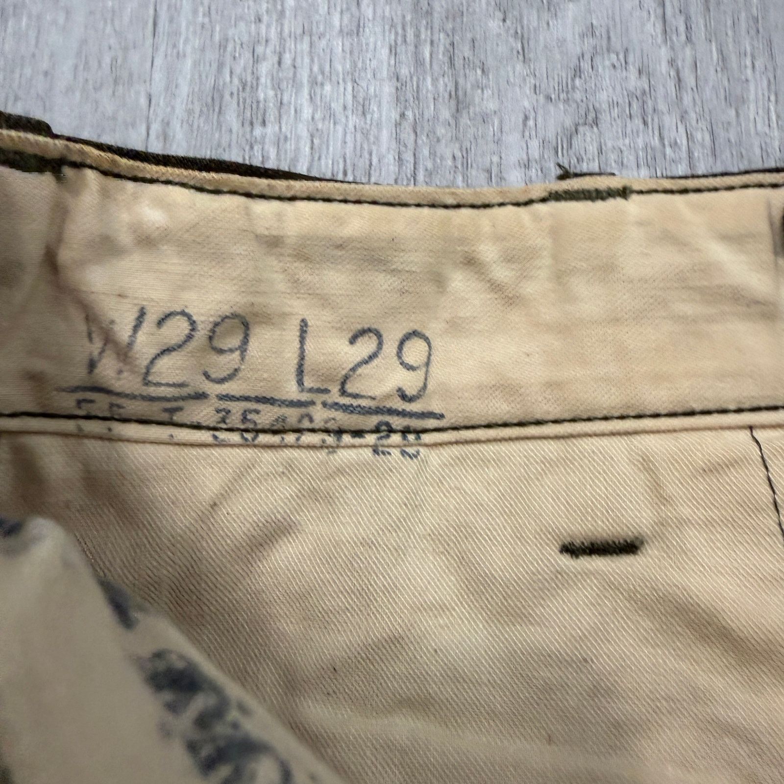 Vintage Vintage US Arm Korean War Wool Uniform Pants Men's 29x27 Size US 29 - 6 Thumbnail