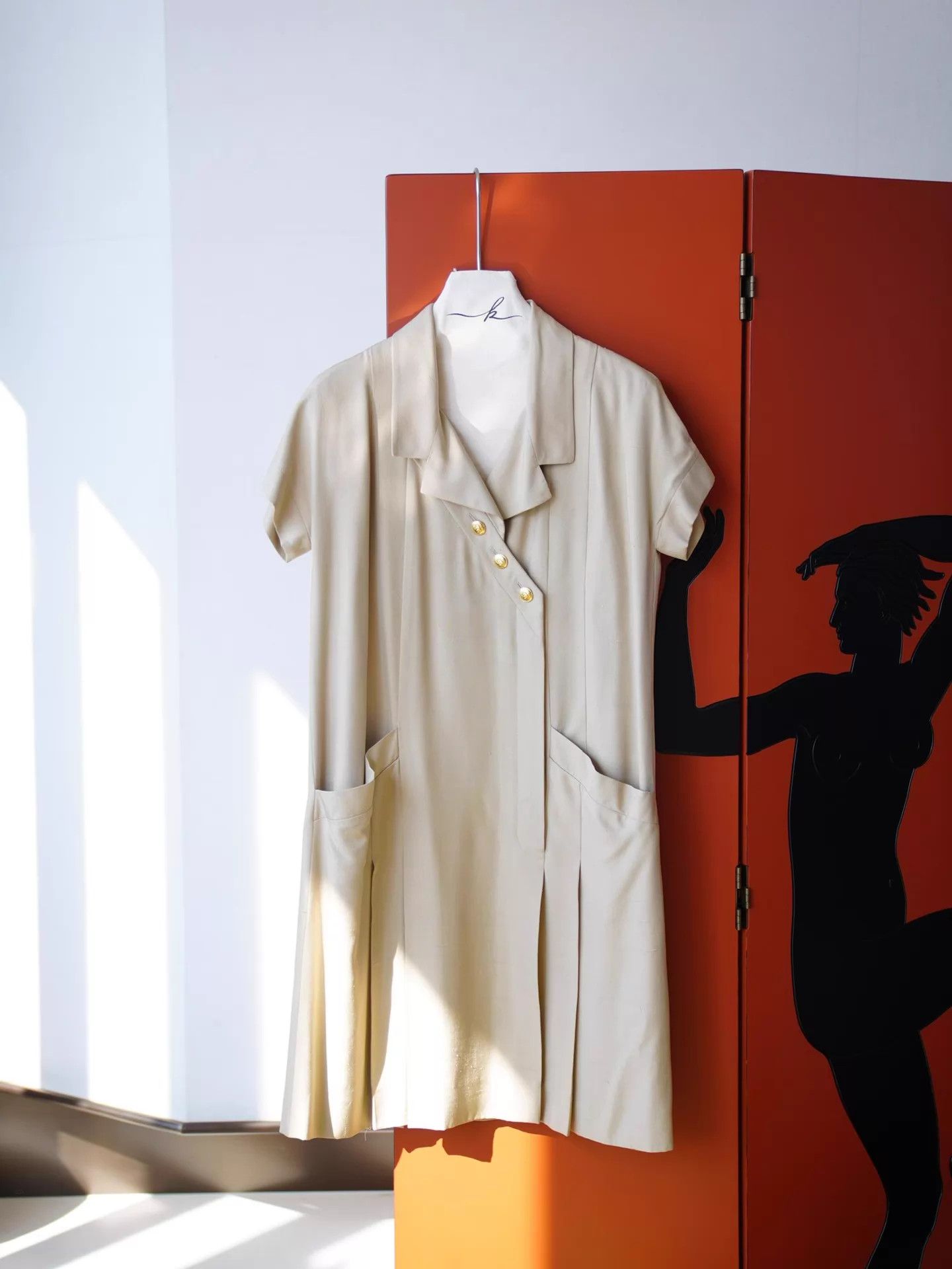 Chanel Chanel Vintage Silk Collar Light Beige Pleated Dress FR38 Size S / US 4 / IT 40 - 5 Thumbnail