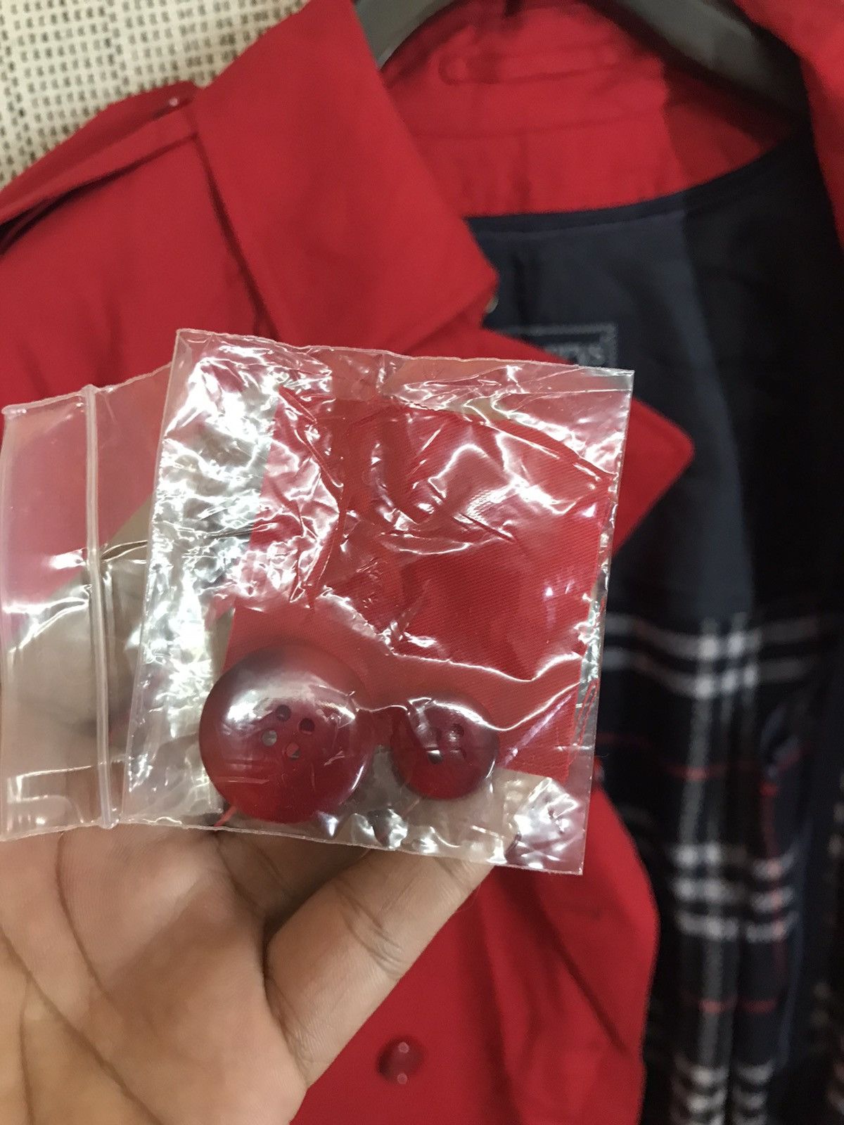 Burberry 🔥RARE COLOUR🔥BURBERRY TRENCH COAT RED NICE DESIGN Size US M / EU 48-50 / 2 - 8 Thumbnail