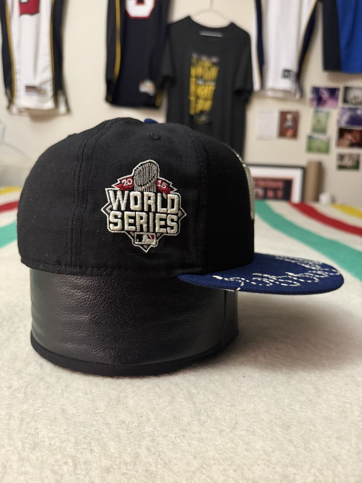 New Era Loso Wav Maxxx Studio Kansas City Royals Sashiko Fitted Hat Size ONE SIZE - 4 Thumbnail