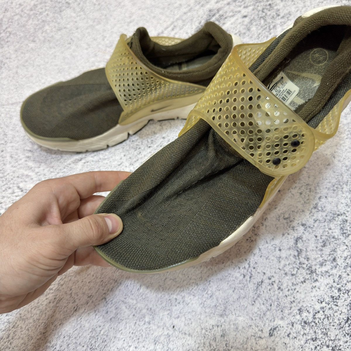 Fragment Design × Nike Nike x Fragment Design Sock Dart SP Dark Loden US9 UK8 Size US 9 / EU 42 - 15 Thumbnail