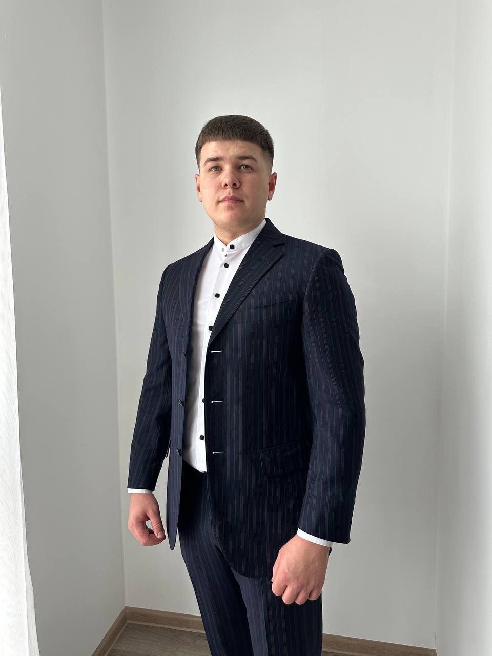 Pal Zileri × Vintage Vintage Pal Zileri Striped Virgin Wool Super Suit Size 48S - 4 Thumbnail
