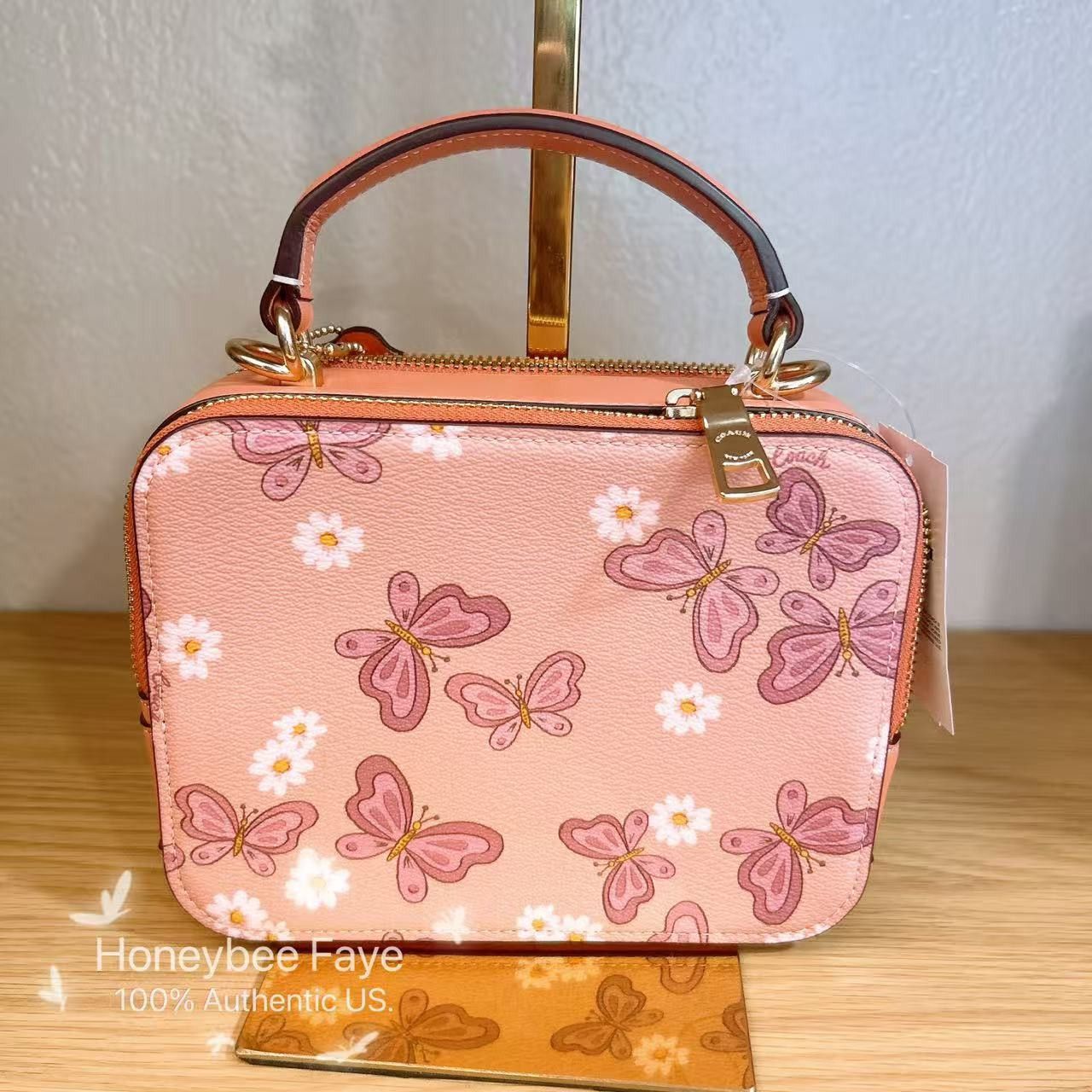 Coach Box Crossbody With Lovely Butterfly Print CH213 Size ONE SIZE - 3 Thumbnail