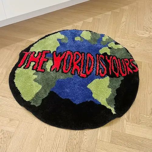 VIBE Handmade Round Earth Tufted Home Decoration Carpet Rug Size ONE SIZE - 5 Thumbnail