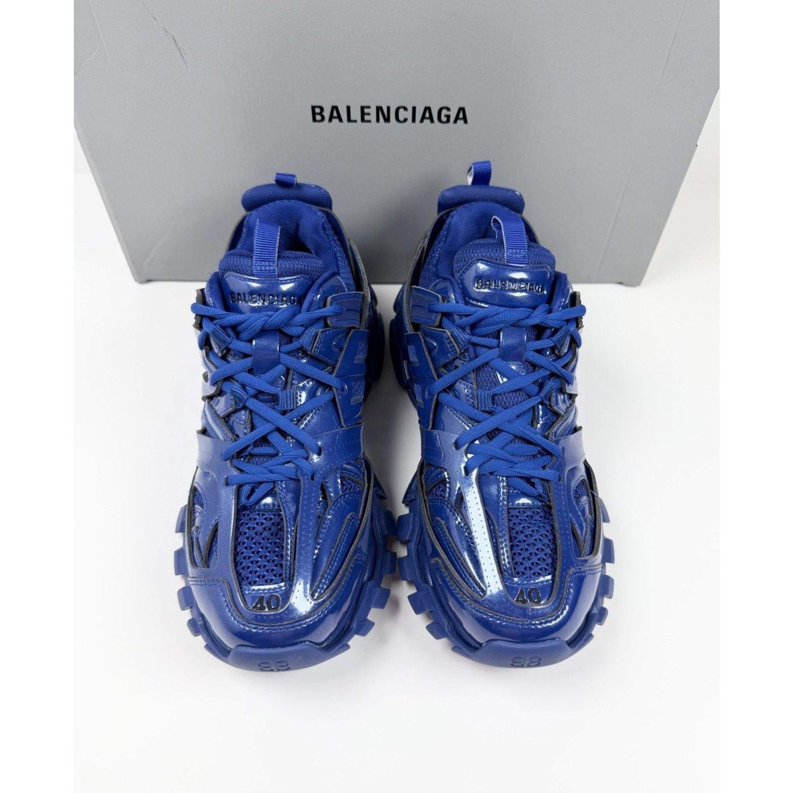 Balenciaga Size 40EU/7US - Balenciaga Track Metallic Blue NEW Size US 7 / EU 40 - 3 Thumbnail