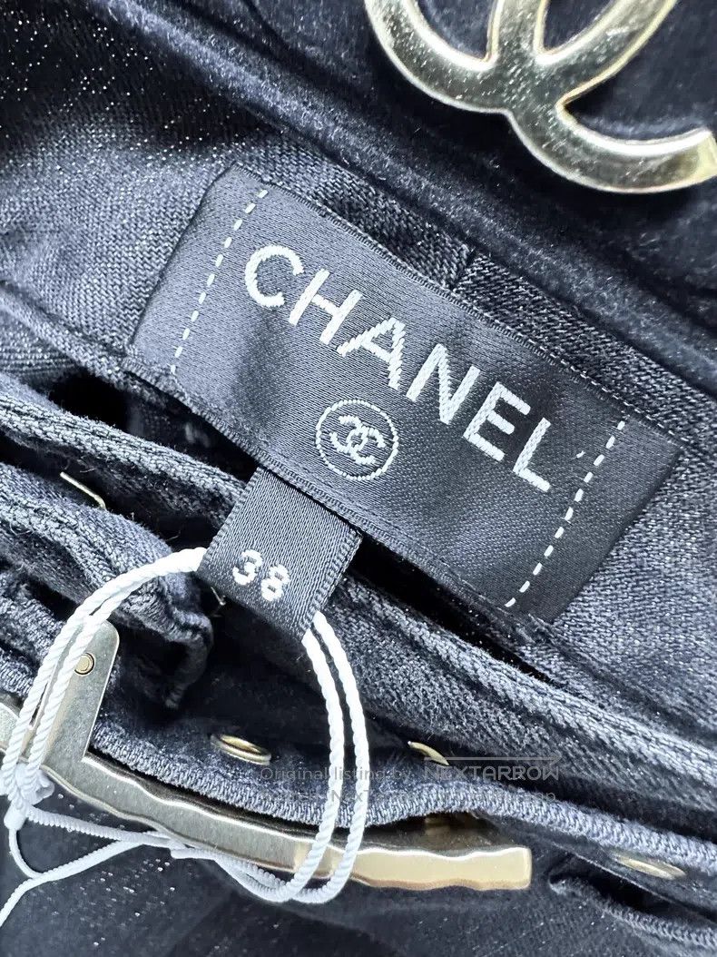 Chanel Chanel 23S spring and summer show black and gold glitter w Size 25" / US 0 / IT 36 - 4 Thumbnail
