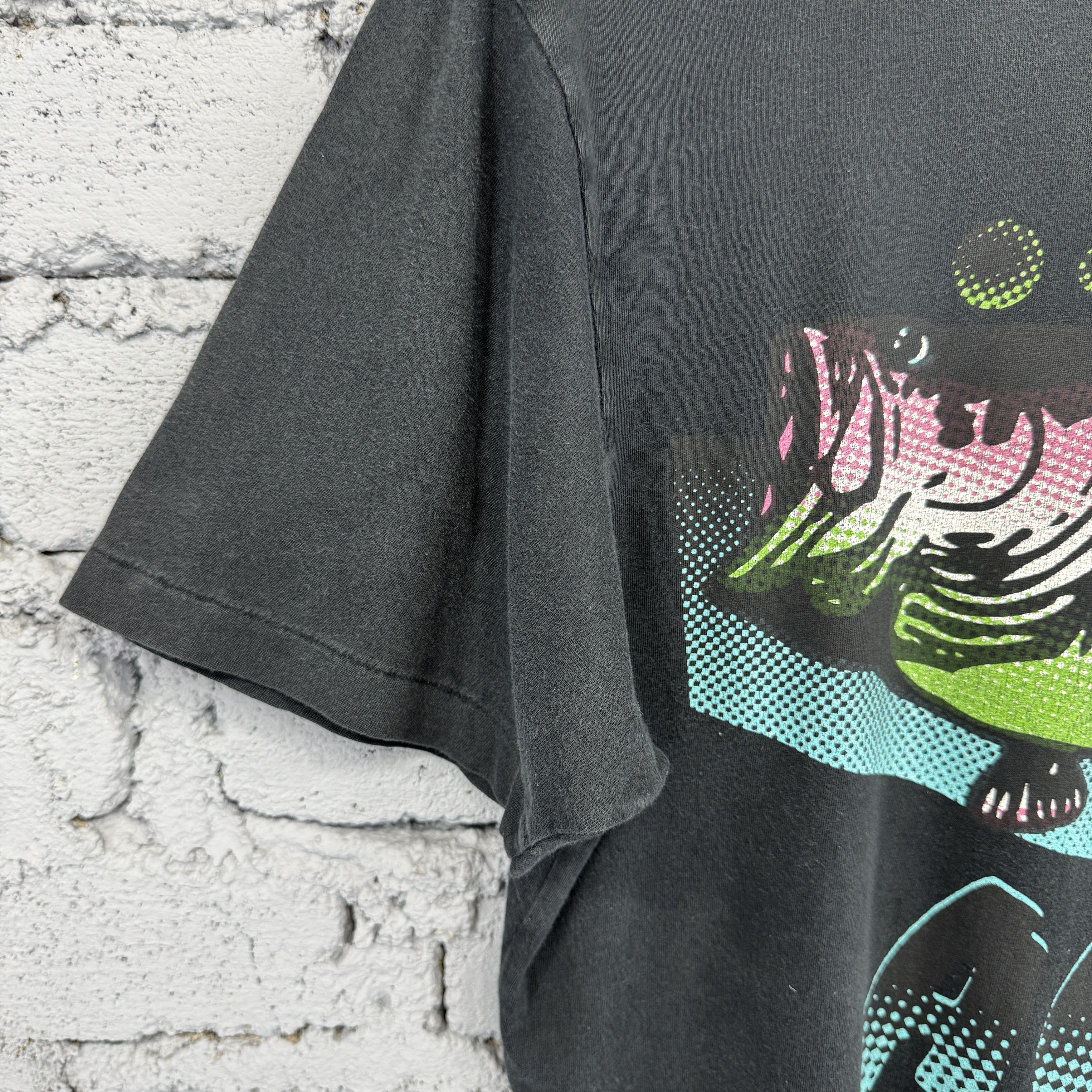 Paul Smith : Vintage 90s Paul Smith Psyco Alpha Disco Sunfaded Tshirt Size US L / EU 52-54 / 3 - 9 Thumbnail