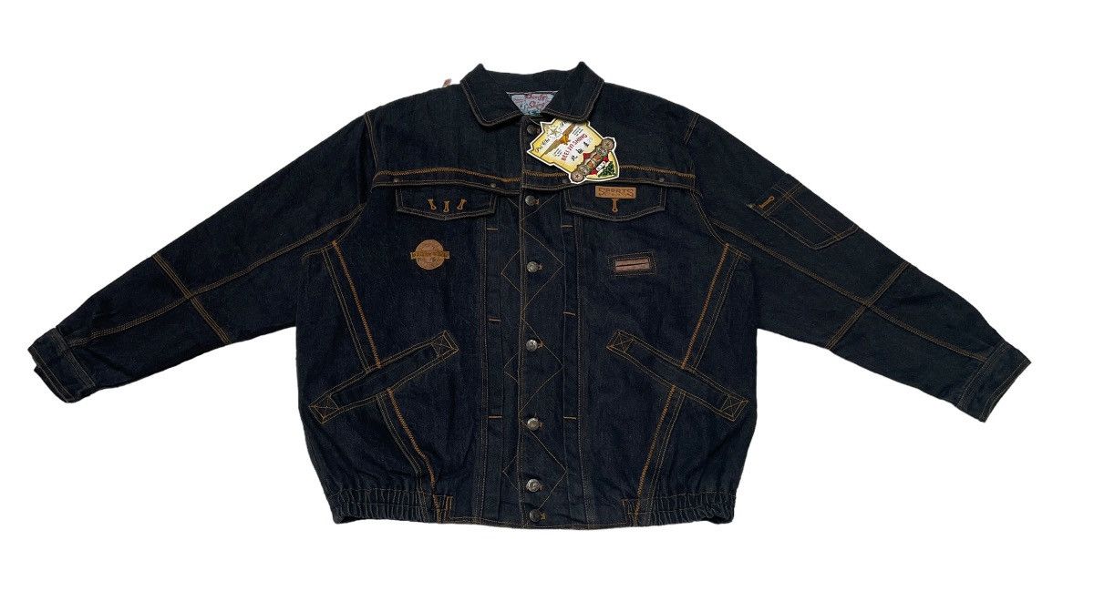 Japanese Brand × Vintage Vintage Beei Jyi Shing Trucker Denim Jacket 2000s Size US M / EU 48-50 / 2 - 1 Thumbnail
