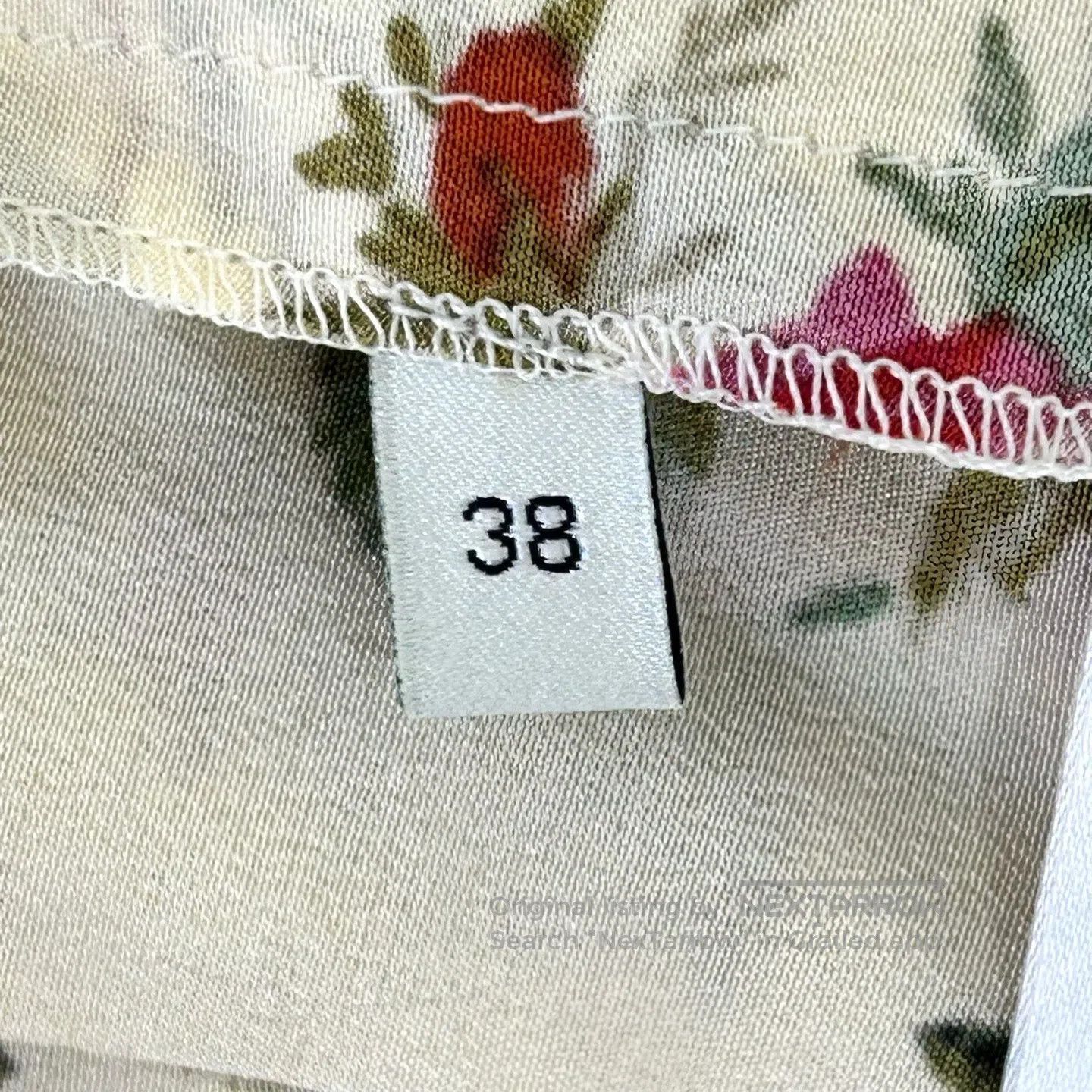 Gucci Guicci Sand Beach Resort Style Floral Pattern Half-Length Size 37" - 5 Thumbnail