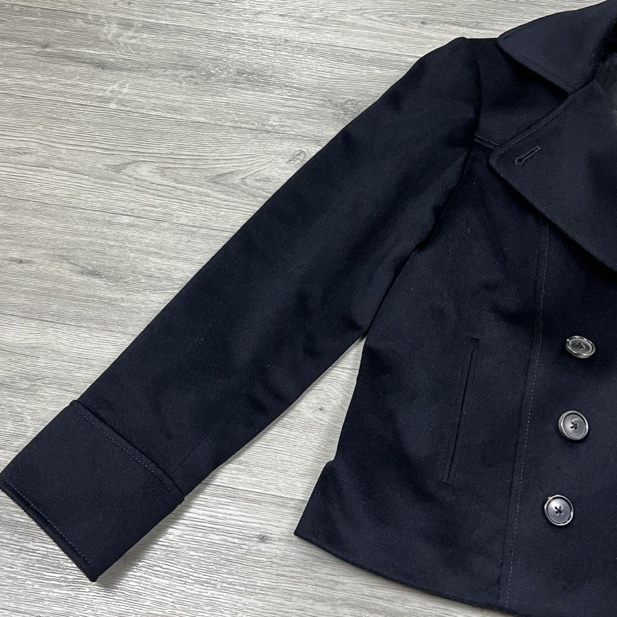 Aquascutum Aquascutum Black Double Breasted Wool Peacoat Jacket Size XL / US 12-14 / IT 48-50 - 4 Thumbnail