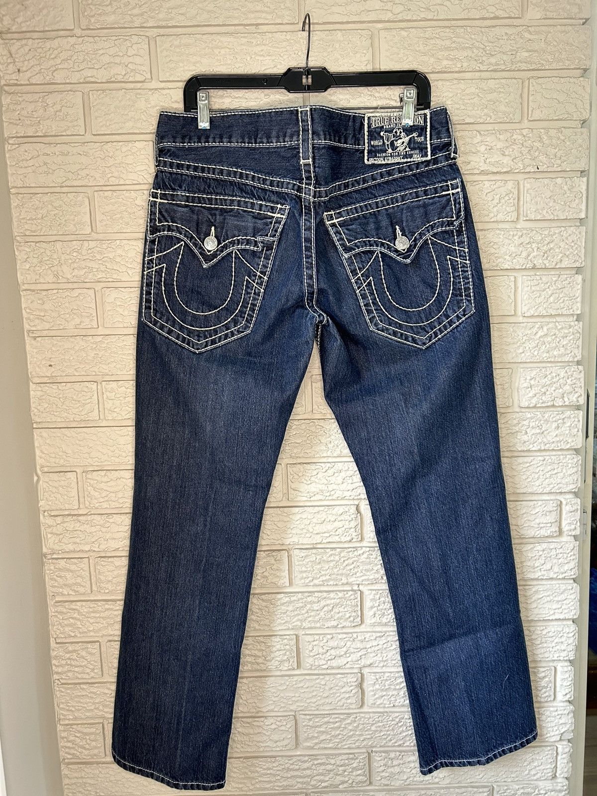 image of True Religion Denim Jeans 90's Made In Usa in Dark Blue Wash, Men's (Size 33)