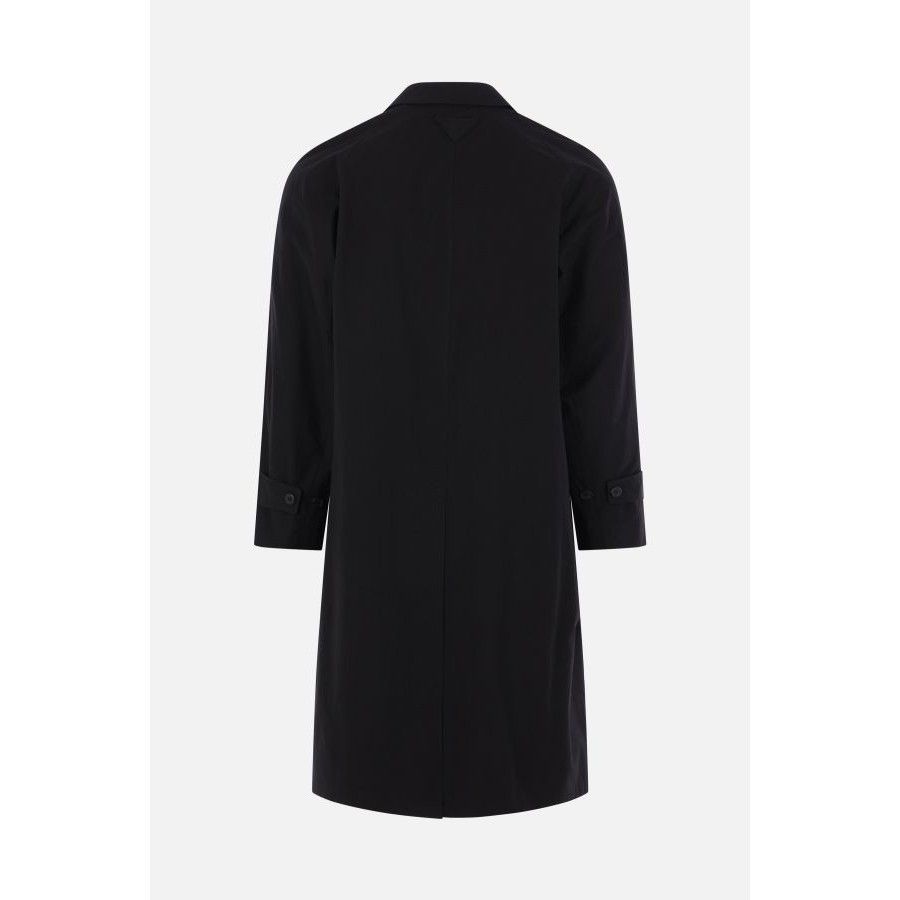 Prada PRADA Black Cotton Long Coat New & Authentic (Men's size:L;) Size US L / EU 52-54 / 3 - 2 Thumbnail